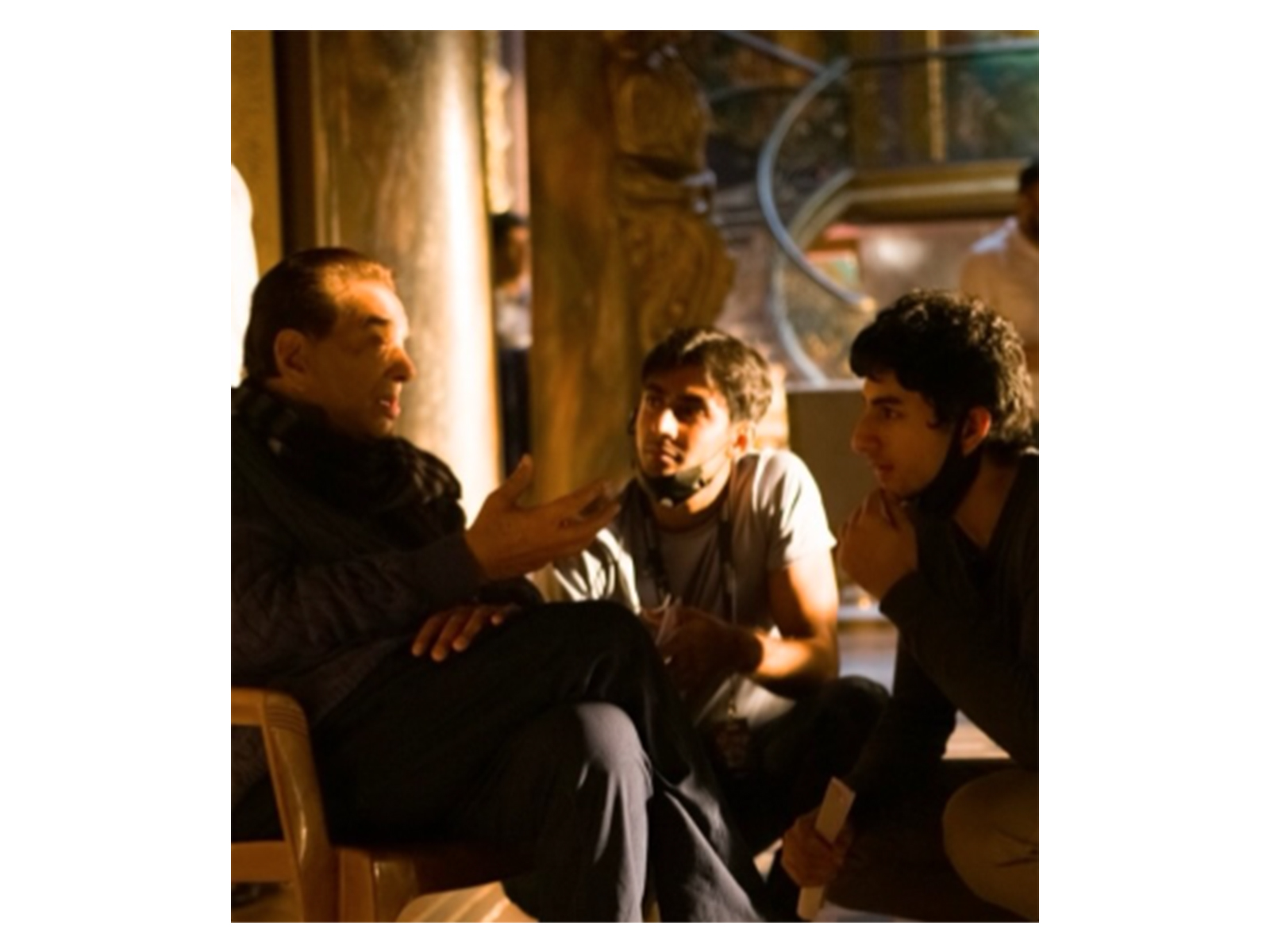 Ibrahim with legendary actor Dharmendra (Image source: Ibrahim's Instagram)