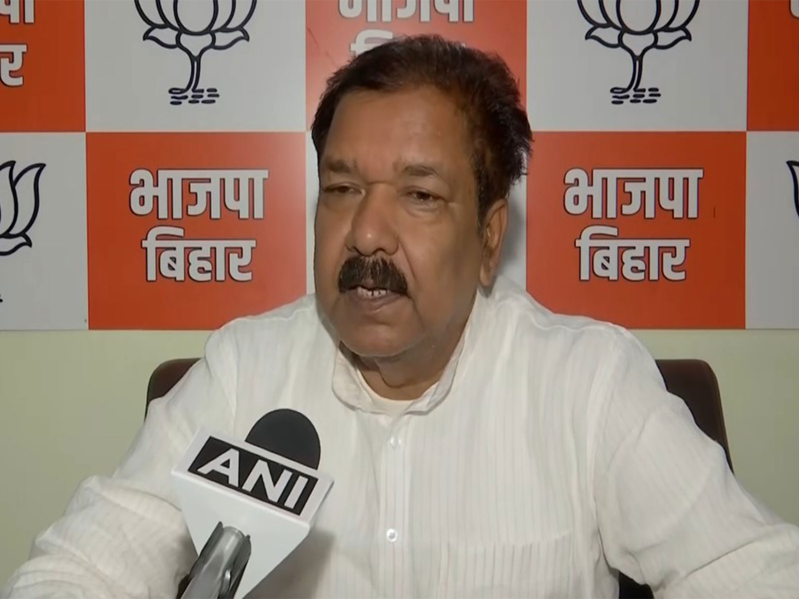 Bihar BJP president Dilip Kumar Jaiswal speaking to0o ANI on Tuesday. (Photo/ANI) Bihar BJP president Dilip Kumar Jaiswal speaking to0o ANI on Tuesday. (Photo/ANI)