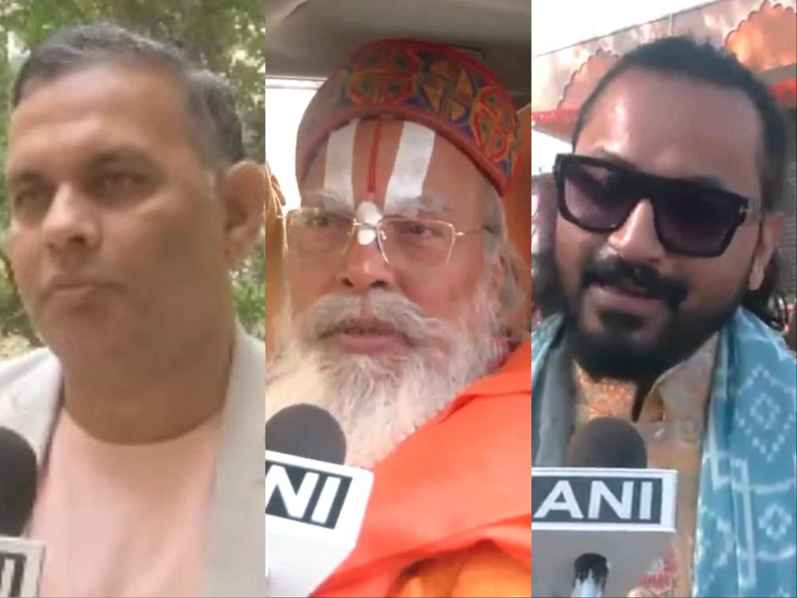 Spiritual leaders praises Ayodhya’s Ram Temple 'Dwajarohan' ceremony. (Photo/ANI)