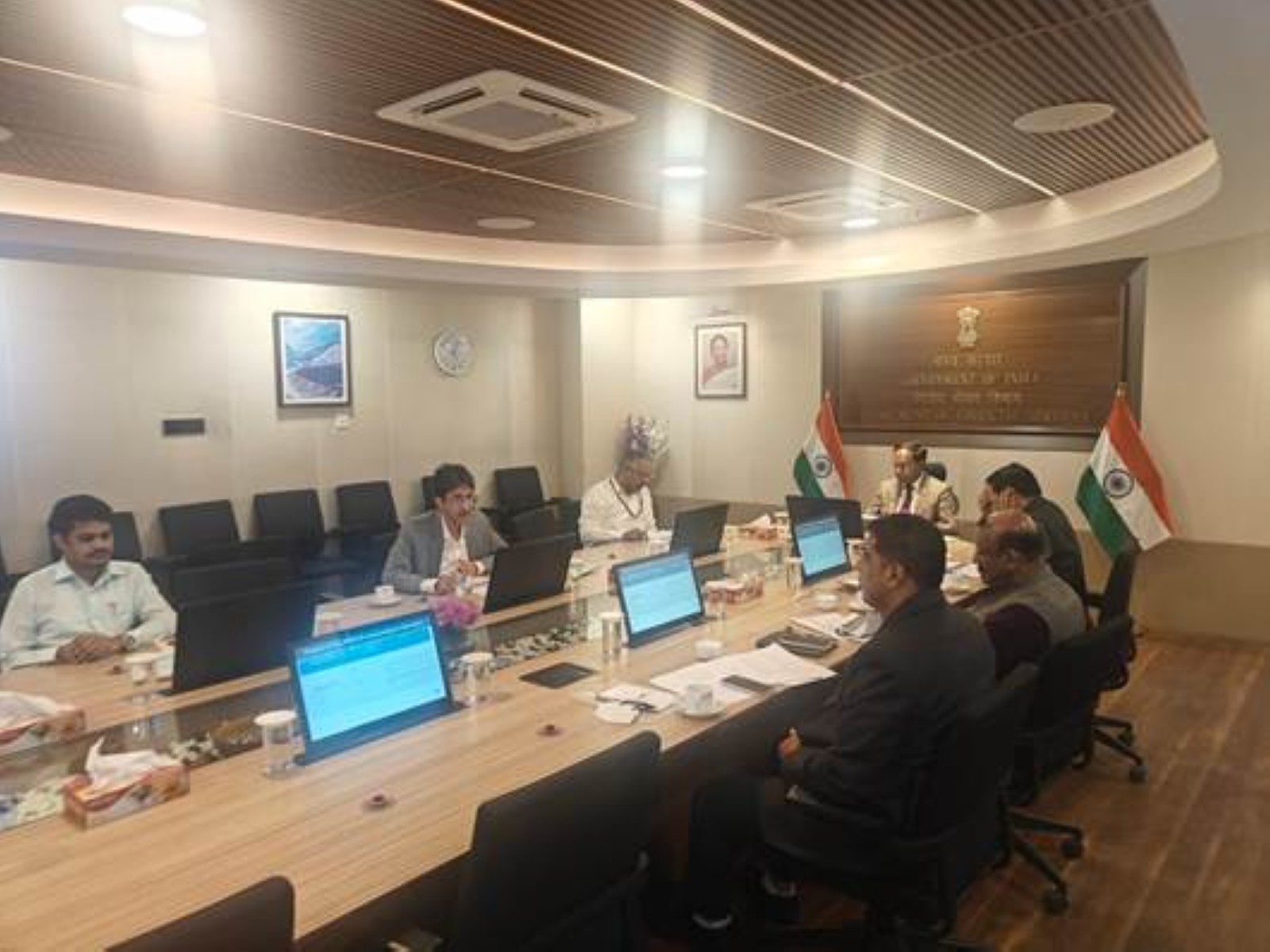 M Nagaraju chairs review meeting to discuss issues on IBC cases (Photo: PIB) M Nagaraju chairs review meeting to discuss issues on IBC cases (Photo: PIB)