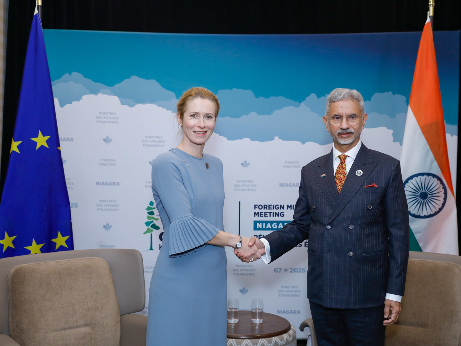 EAM Jaishankar with EC VP Kaja Kallas (Photo/ X@DrSJaishankar) EAM Jaishankar with EC VP Kaja Kallas (Photo/ X@DrSJaishankar)