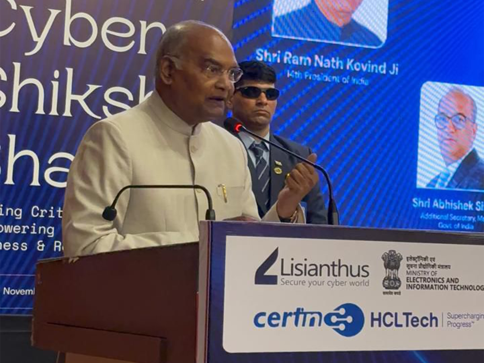 Former President Ram Nath Kovind in Cyber Shikshit Bharat workshop (Photo: Lisianthus Tech)