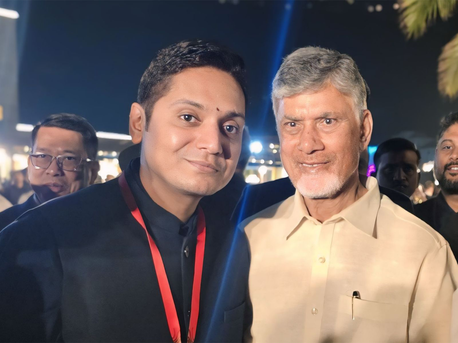 EaseMyTrip Co-Founder Rikant Pittie and Andhra Pradesh CM Chandrababu Naidu (Photo/X@rikantpitti) EaseMyTrip Co-Founder Rikant Pittie and Andhra Pradesh CM Chandrababu Naidu (Photo/X@rikantpitti)