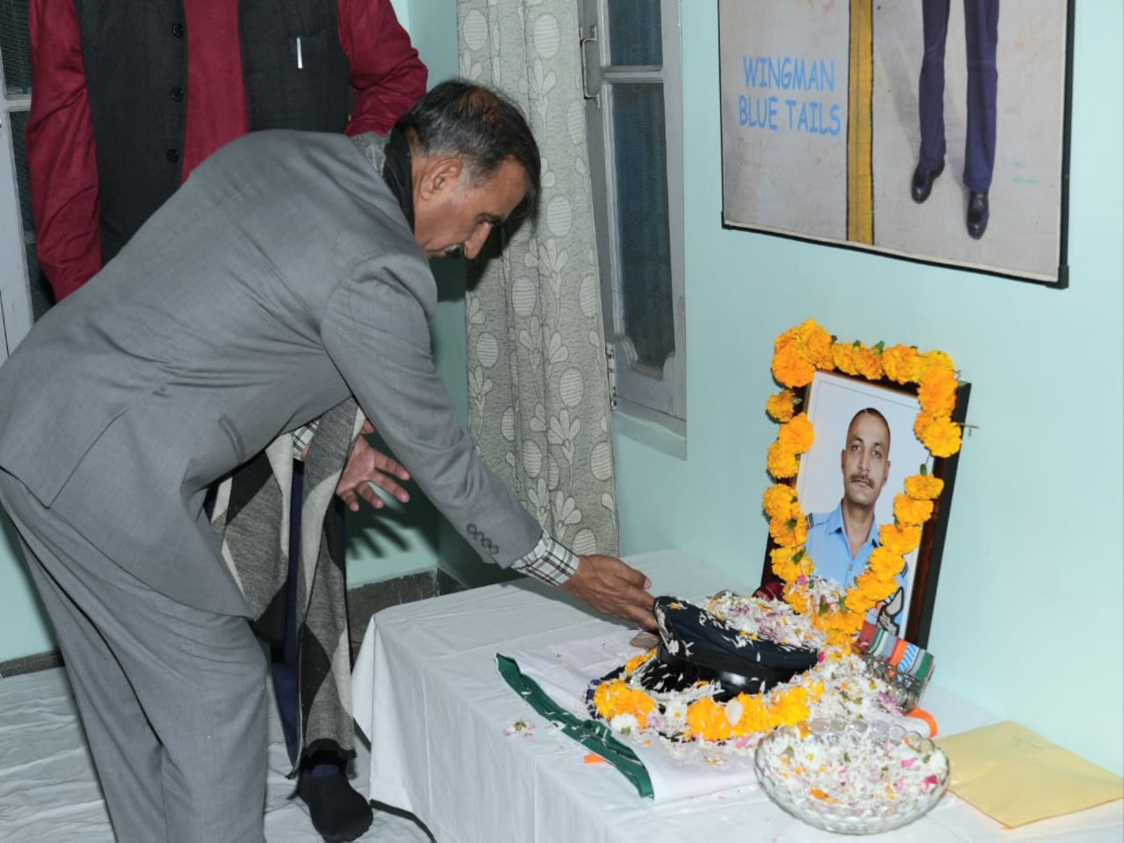 CM Sukhu condoles demise of Wing Commander Namansh Syal (Photo: ANI)