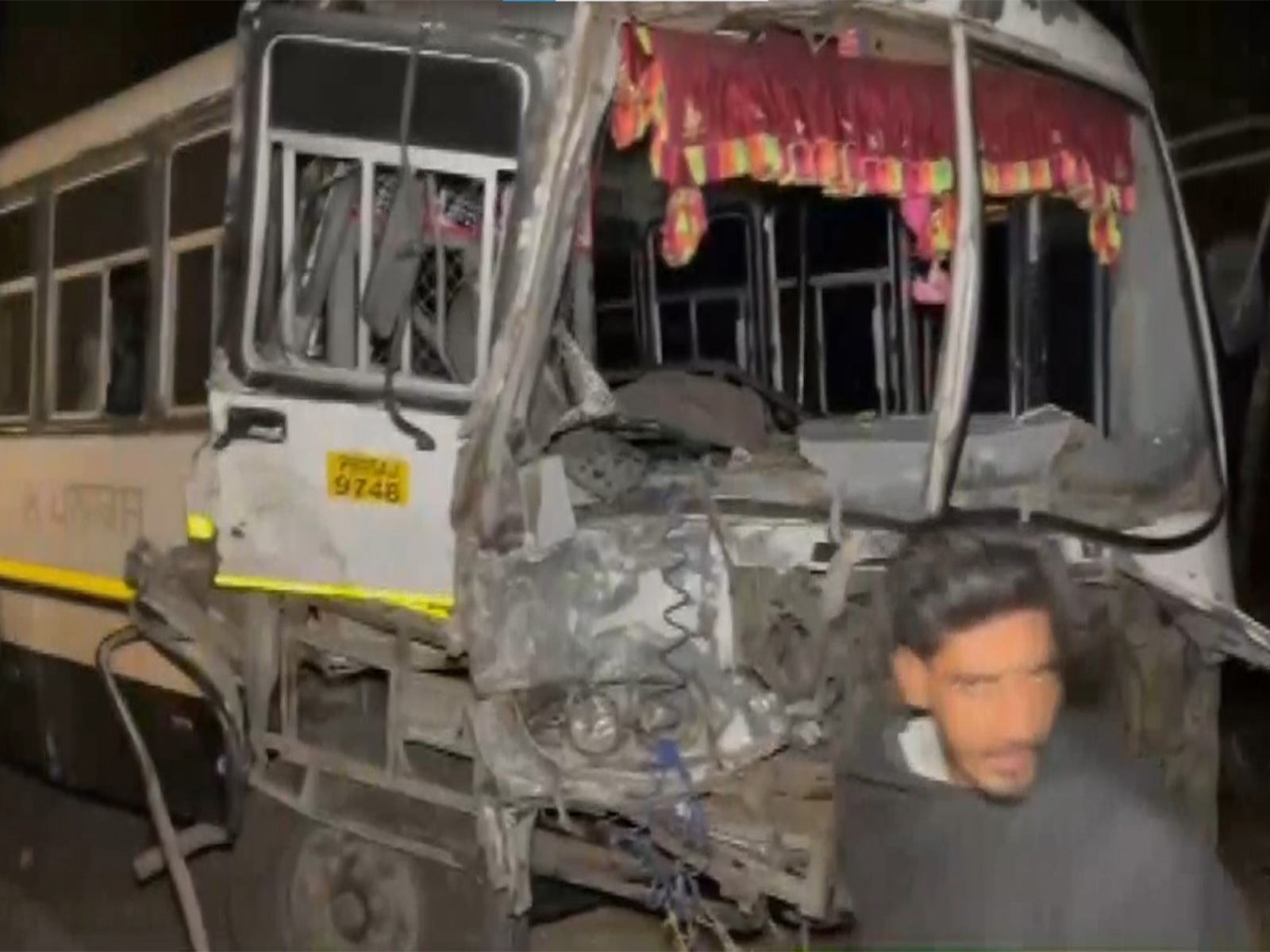 Still from the spot after collision (Photo/ANI)