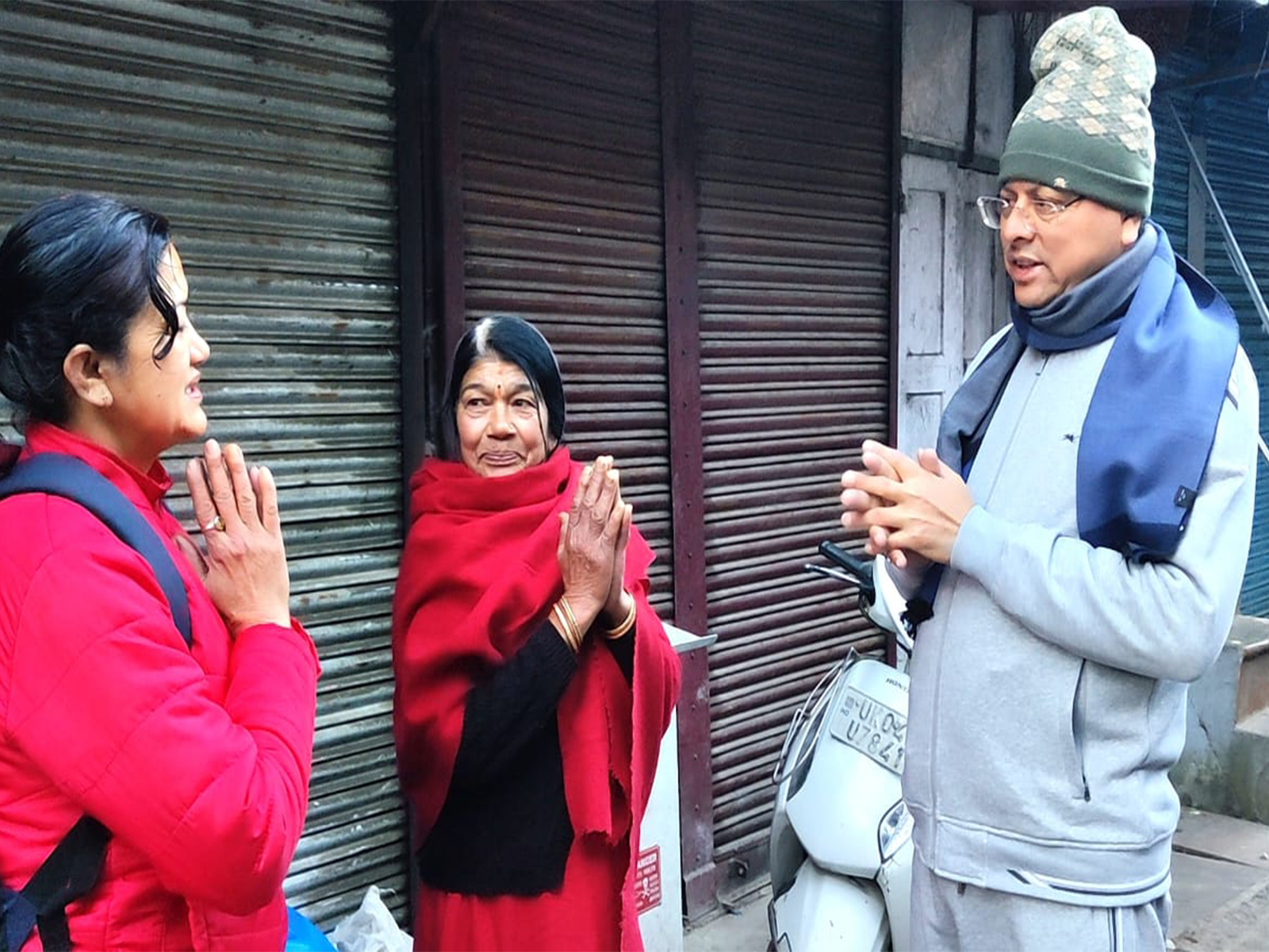Uttarakhand CM Pushkar Singh Dhami interacts with local residents in Nainital (Photo/ANI) Uttarakhand CM Pushkar Singh Dhami interacts with local residents in Nainital (Photo/ANI)