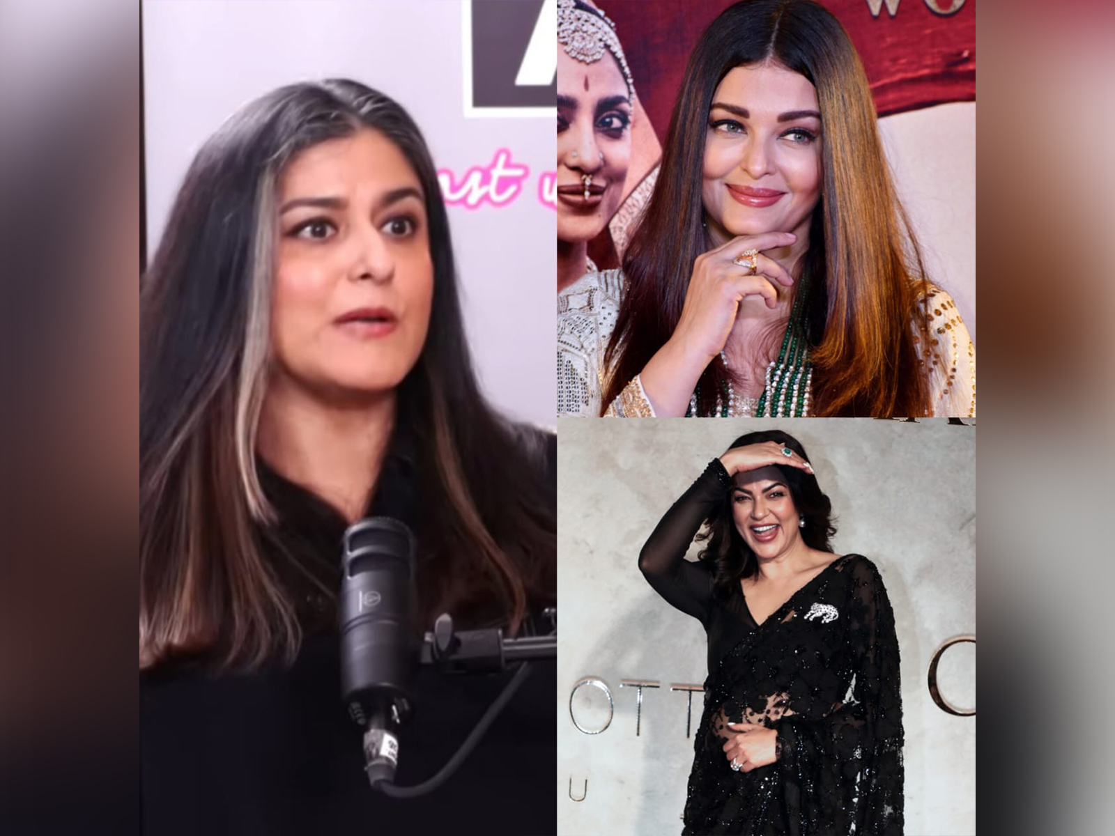 Namrata Soni, Aishwarya Rai, Sushmita Sen (Photo/ANI) Namrata Soni, Aishwarya Rai, Sushmita Sen (Photo/ANI)