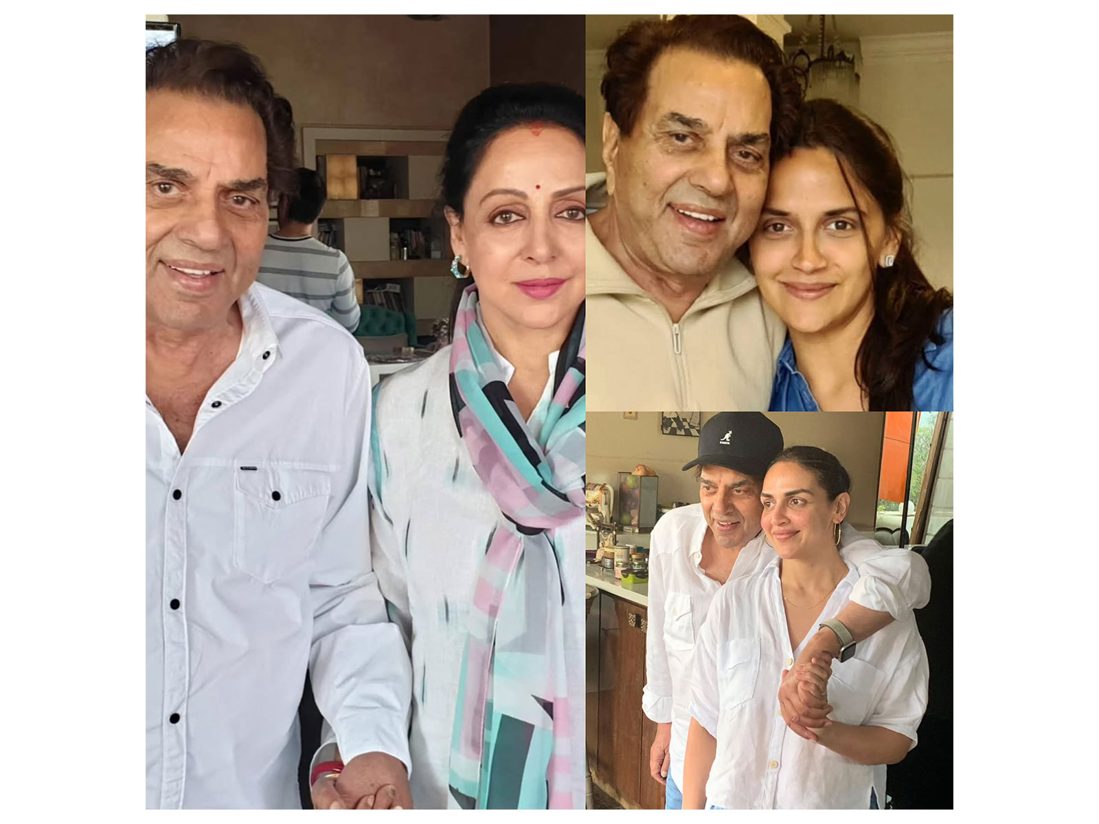 Dharmendra, Hema Malini, Esha Deol and Ahana Deol (Photo; Instagram/@dreamgirlhemamalini) Dharmendra, Hema Malini, Esha Deol and Ahana Deol (Photo; Instagram/@dreamgirlhemamalini)
