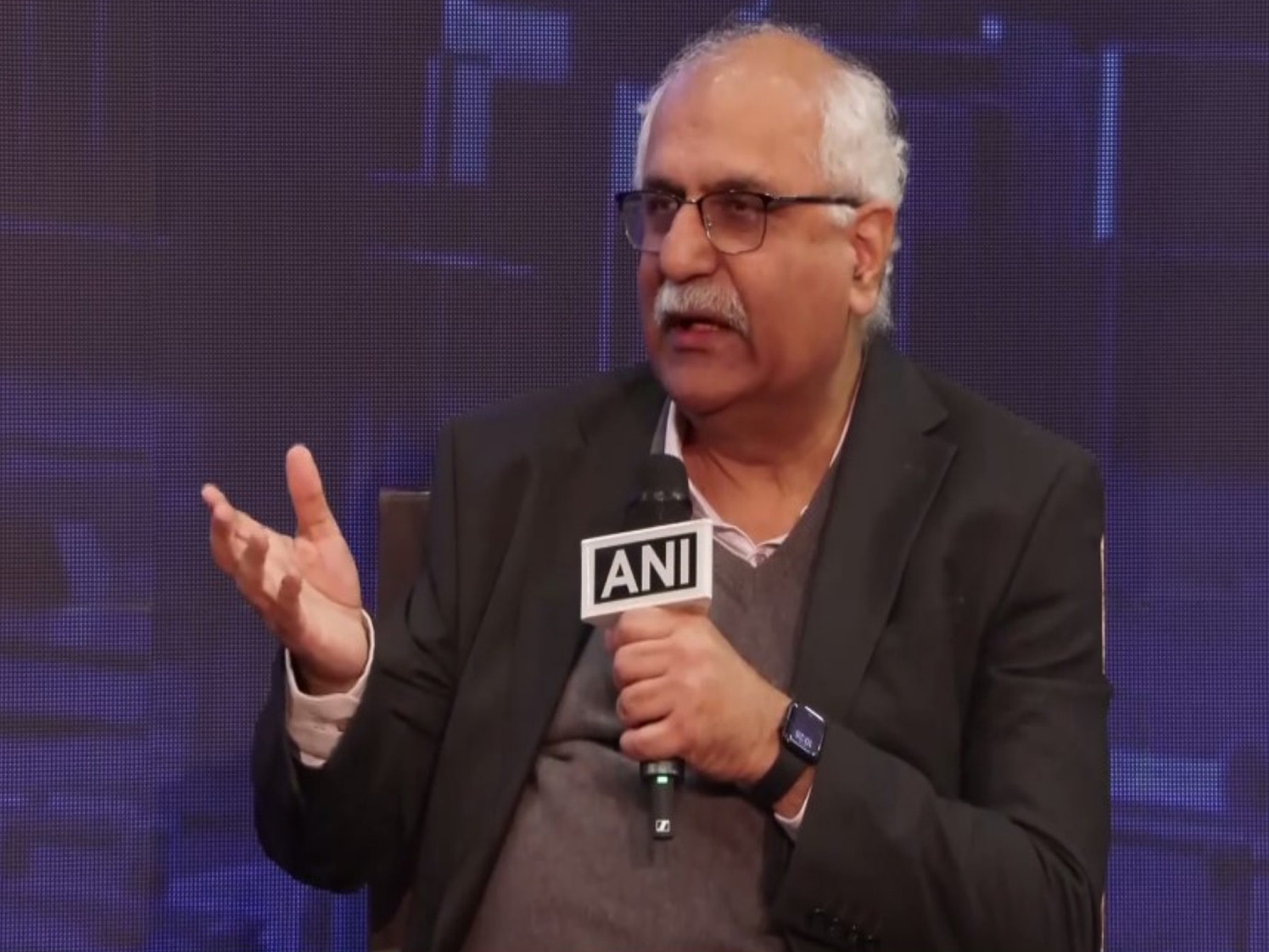 Larsen & Toubro (L&T) Senior Vice President and Defence head Arun T Ramchandani  at ANI's National Security Summit (Photo/ANI)