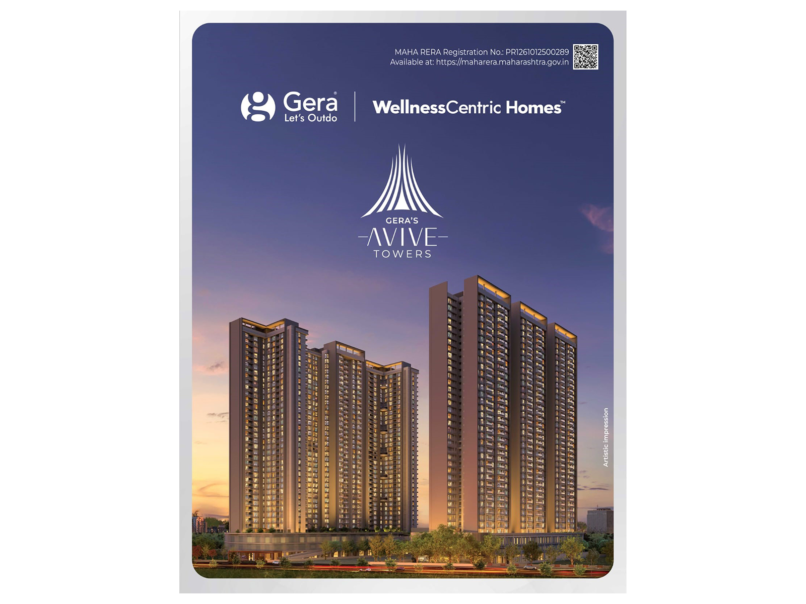 Gera Developments announces Gera's Avive Towers in East Kharadi as its first WellnessCentric Homes project, offering 3, 3.5 & 4 BHK homes from ₹1.26 crore Gera Developments announces Gera's Avive Towers in East Kharadi as its first WellnessCentric Homes project, offering 3, 3.5 & 4 BHK homes from ₹1.26 crore