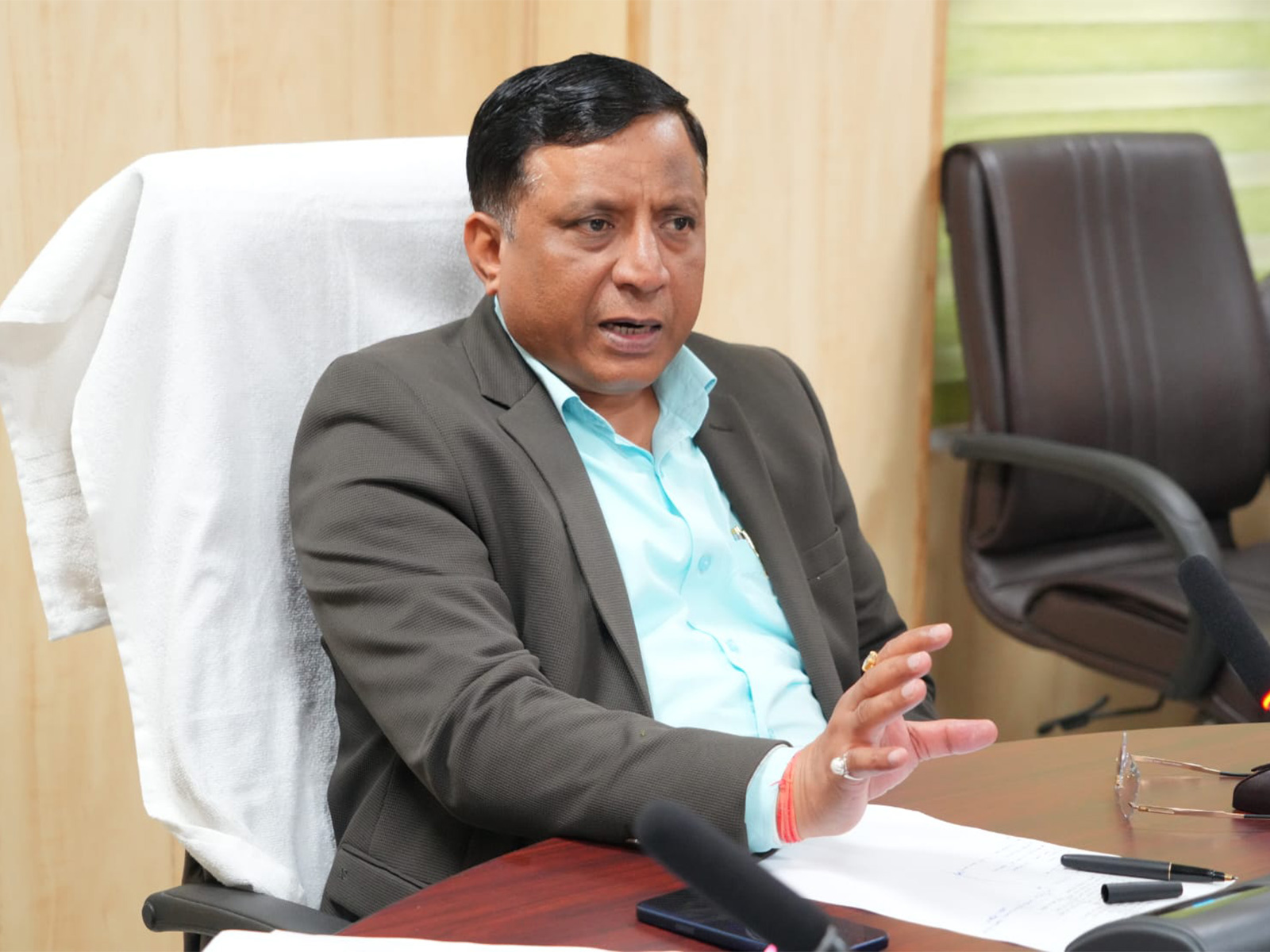 Director General of Information Banshidhar Tiwari (Photo/@Banshidhar_ias on X)