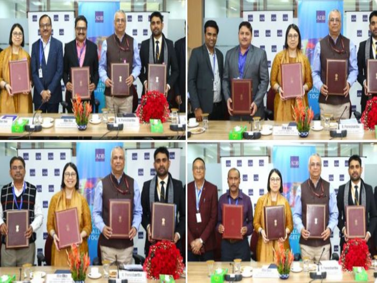 Government of India and ADB sign loans worth $800 million for development projects, and a Technical Assistance grant of $1 million, in four states (Images: PIB)