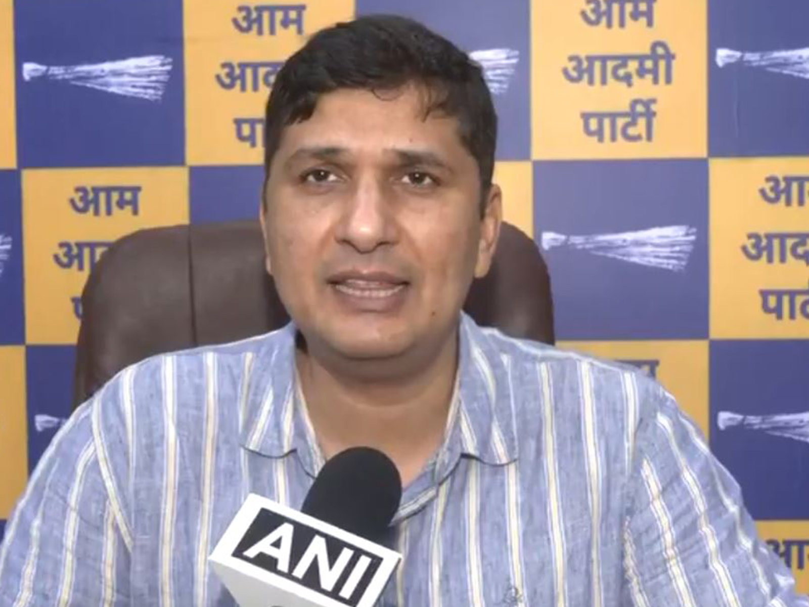 AAP Delhi President Saurabh Bharadwaj (Photo/ANI)