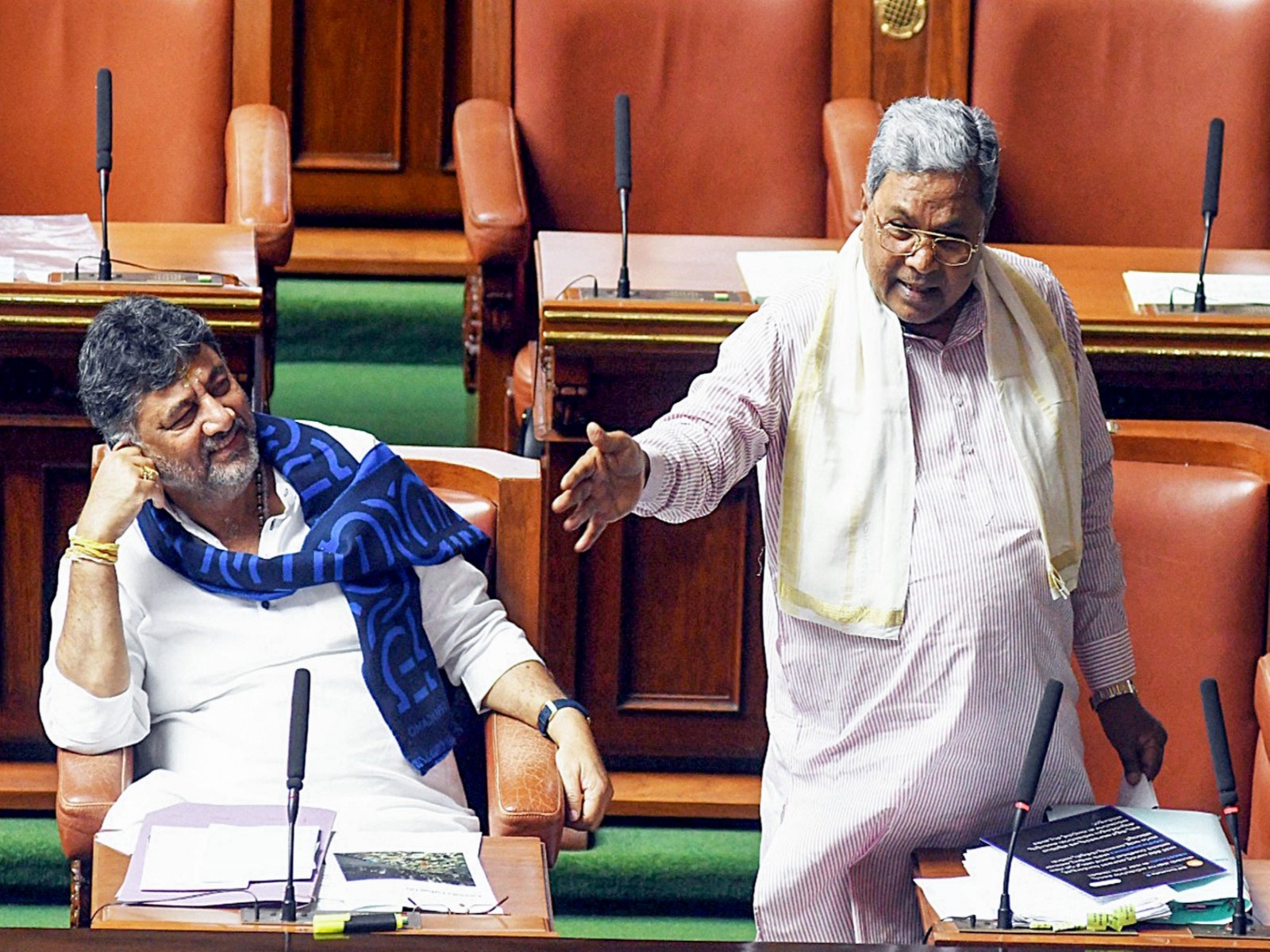 Karnataka Deputy Chief Minister DK Shivakumar and Chief Minister Siddaramaiah (Photo/ANI) Karnataka Deputy Chief Minister DK Shivakumar and Chief Minister Siddaramaiah (Photo/ANI)