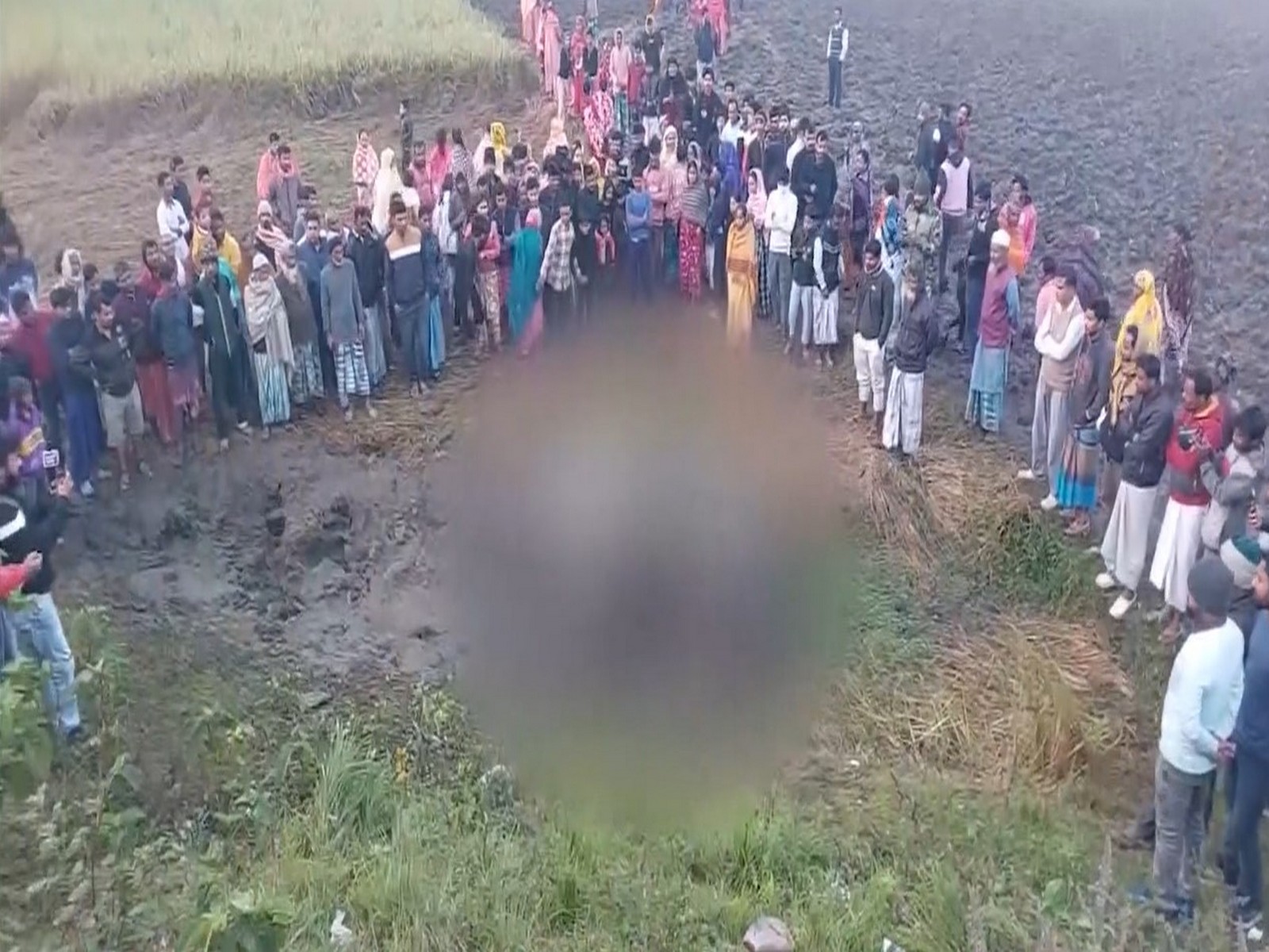 One elephant killed after being struck by a train (Photo/ANI) One elephant killed after being struck by a train (Photo/ANI)