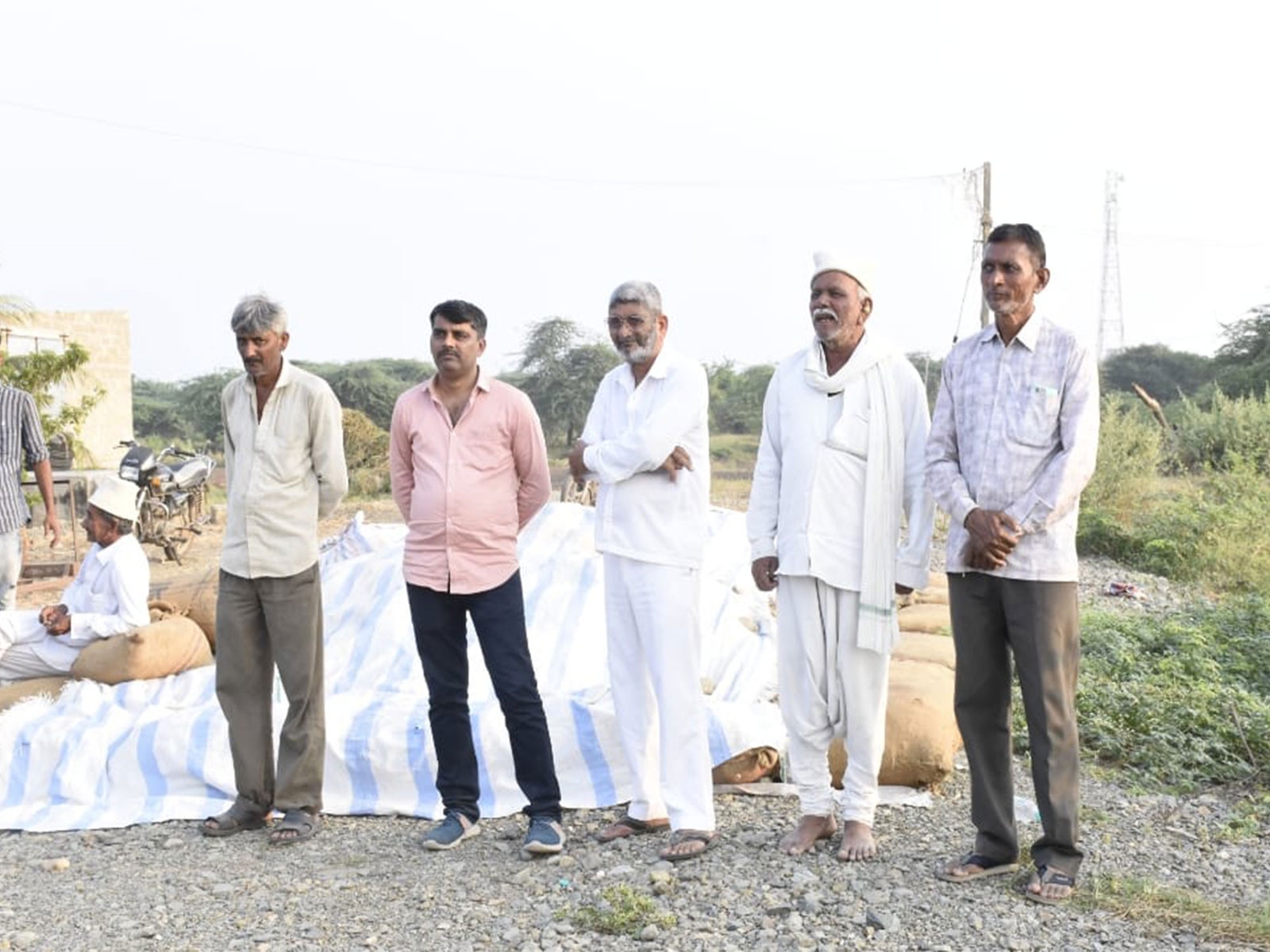 Residents of Moddar Village, Porbandar, Gujarat (Photo/ANI)