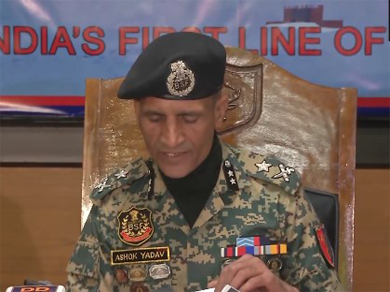BSF Inspector General (Kashmir Frontier) Ashok Yadav (Photo/ANI) BSF Inspector General (Kashmir Frontier) Ashok Yadav (Photo/ANI)