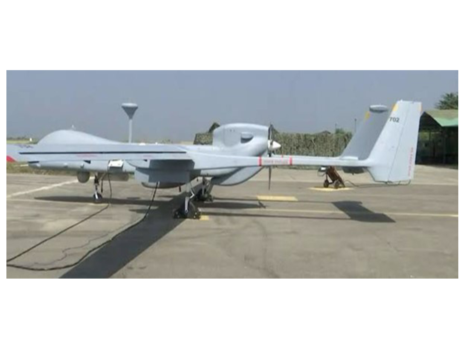 An Indian Airforce Heron Mk2 drone (File Photo/ANI) An Indian Airforce Heron Mk2 drone (File Photo/ANI)
