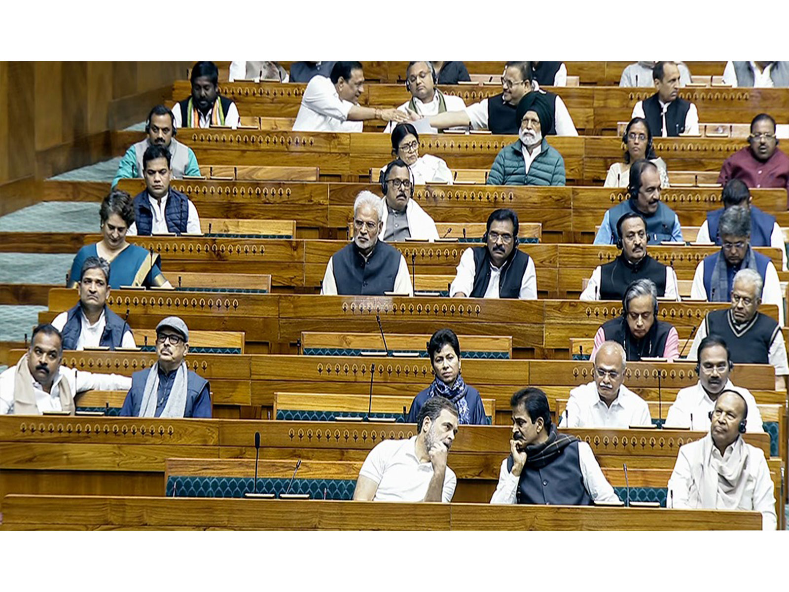 Visuals of Lok Sabha (Photo/ANI) Visuals of Lok Sabha (Photo/ANI)