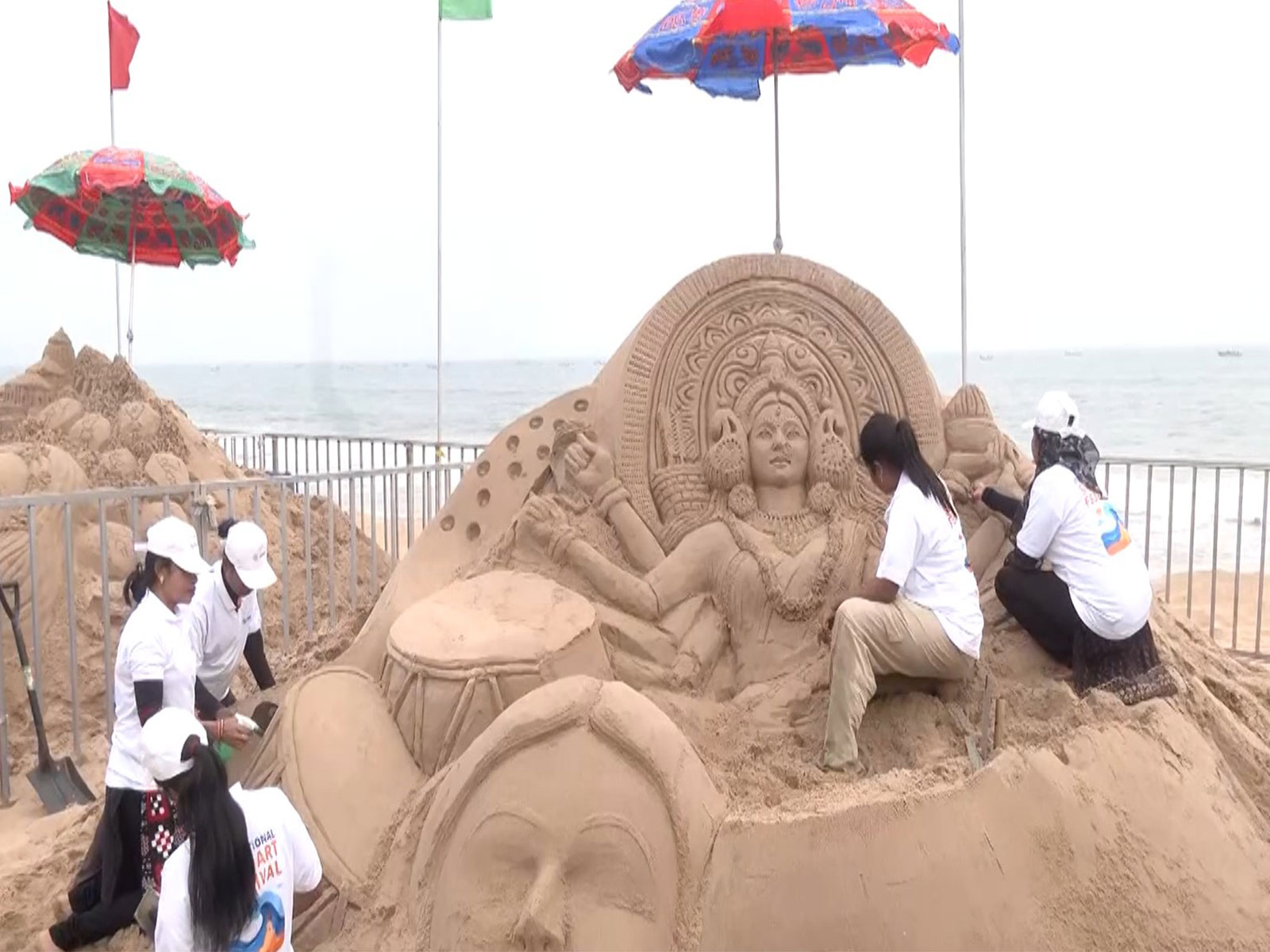 15th edition of the International Sand Art Festival (Image source/ANI) 15th edition of the International Sand Art Festival (Image source/ANI)