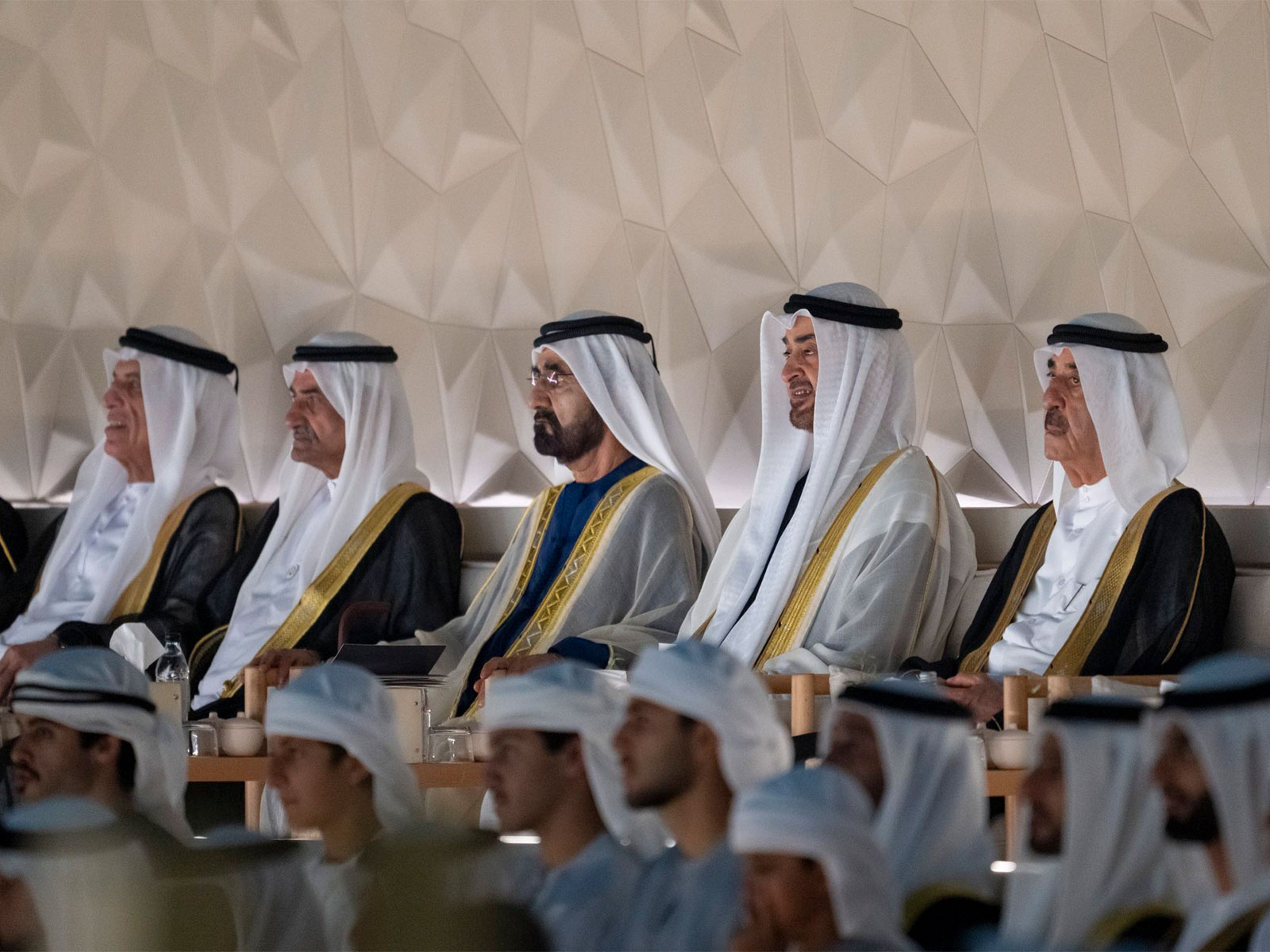 UAE President, Rulers, Sheikhs attend official 54th Eid Al Etihad celebration at Zayed National Museum (Photo/X@MohamedBinZayed) UAE President, Rulers, Sheikhs attend official 54th Eid Al Etihad celebration at Zayed National Museum (Photo/X@MohamedBinZayed)