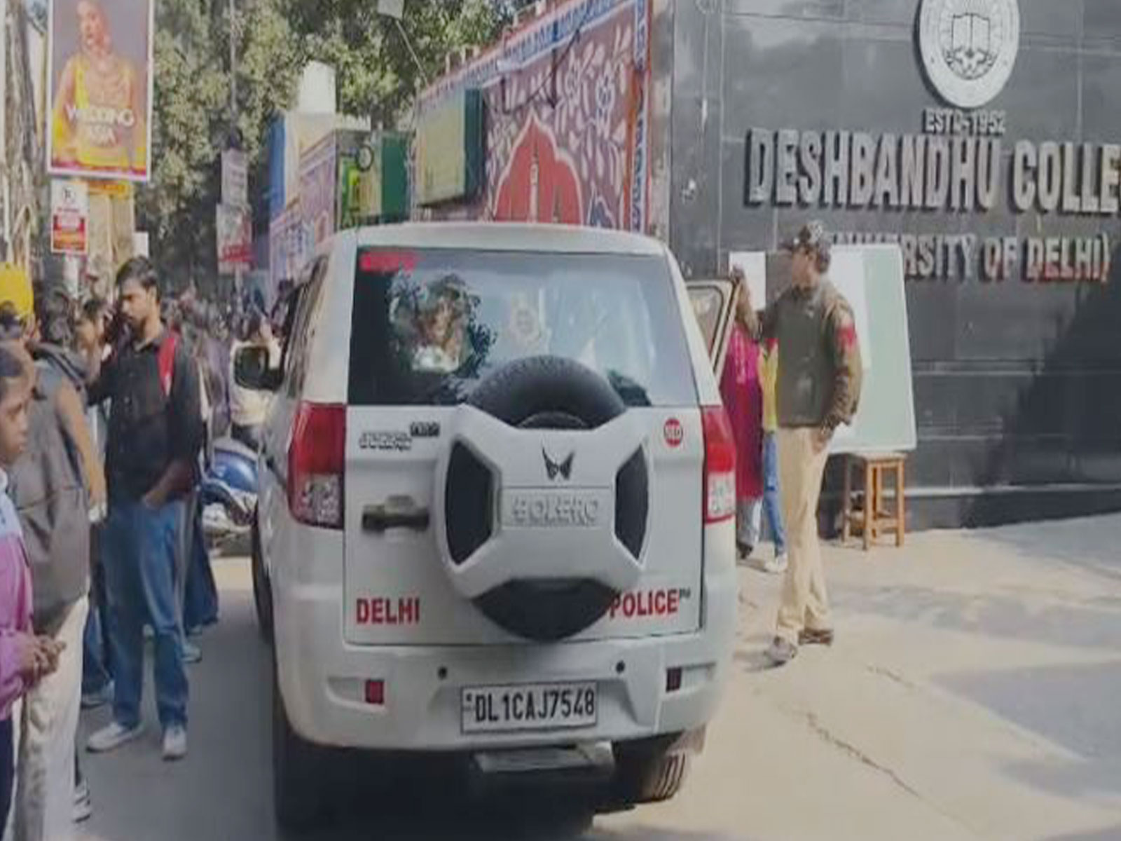 Visual from the Deshbandhu College in Kalkaji (Photo/ANI) Visual from the Deshbandhu College in Kalkaji (Photo/ANI)