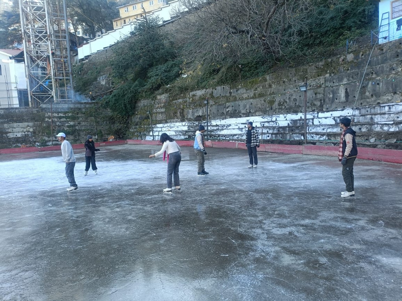 Open-Air Ice Skating Rink in Shimla (Photo/ANI) Open-Air Ice Skating Rink in Shimla (Photo/ANI)