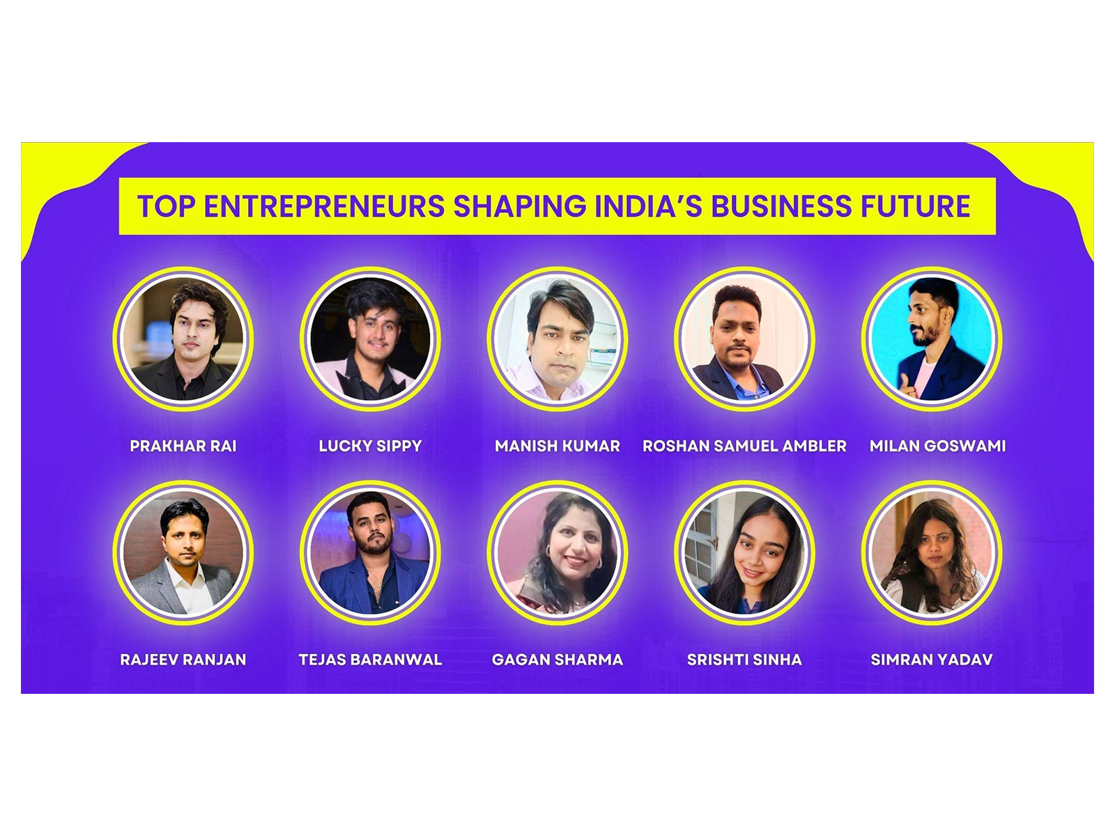 Top Entrepreneurs Shaping India’s Business Future Top Entrepreneurs Shaping India’s Business Future