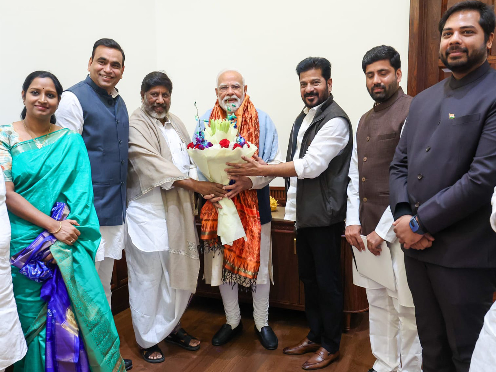 Prime Minister Narendra Modi with Telangana CM A Revanth Reddy (Photo/X@TelanganaCMO) Prime Minister Narendra Modi with Telangana CM A Revanth Reddy (Photo/X@TelanganaCMO)