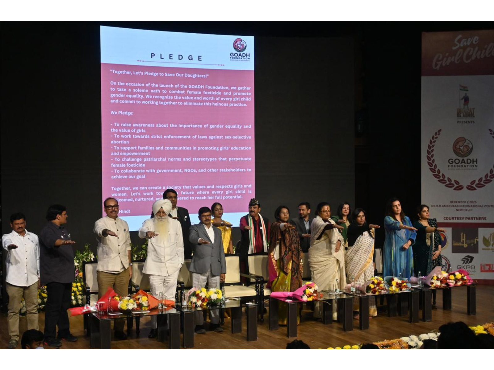 Beti Bachao – Beti Samman: GOADH Foundation launches national campaign against female foeticide; Chief Guest MP Ms. Mamata Mohanta attends the event