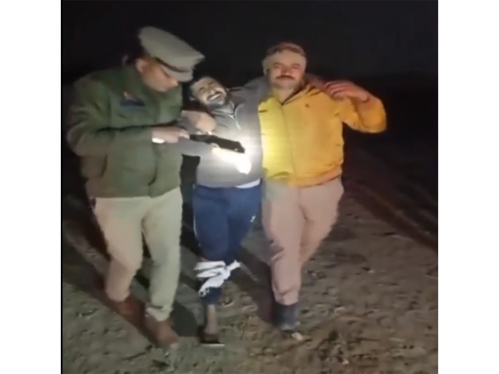 Accused arrested after encounter in Bulandshahr (Photo/ANI)