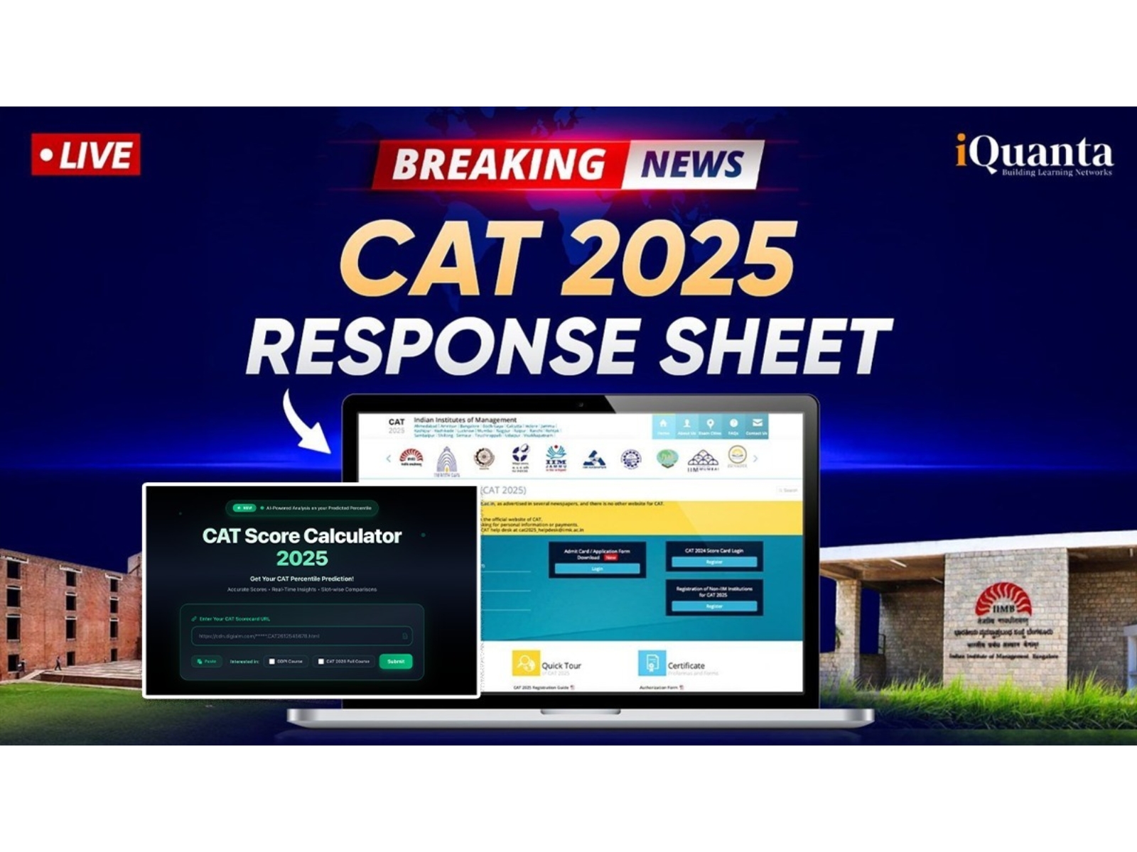 CAT Response Sheet 2025 Live Update: Calculate Your CAT Score & Percentile Instantly