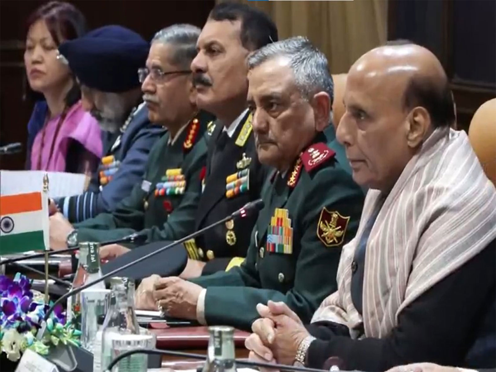 Defence Minister Rajnath Singh co-chairs 22nd IRIGC-M&MTC session (Photo/ANI) Defence Minister Rajnath Singh co-chairs 22nd IRIGC-M&MTC session (Photo/ANI)