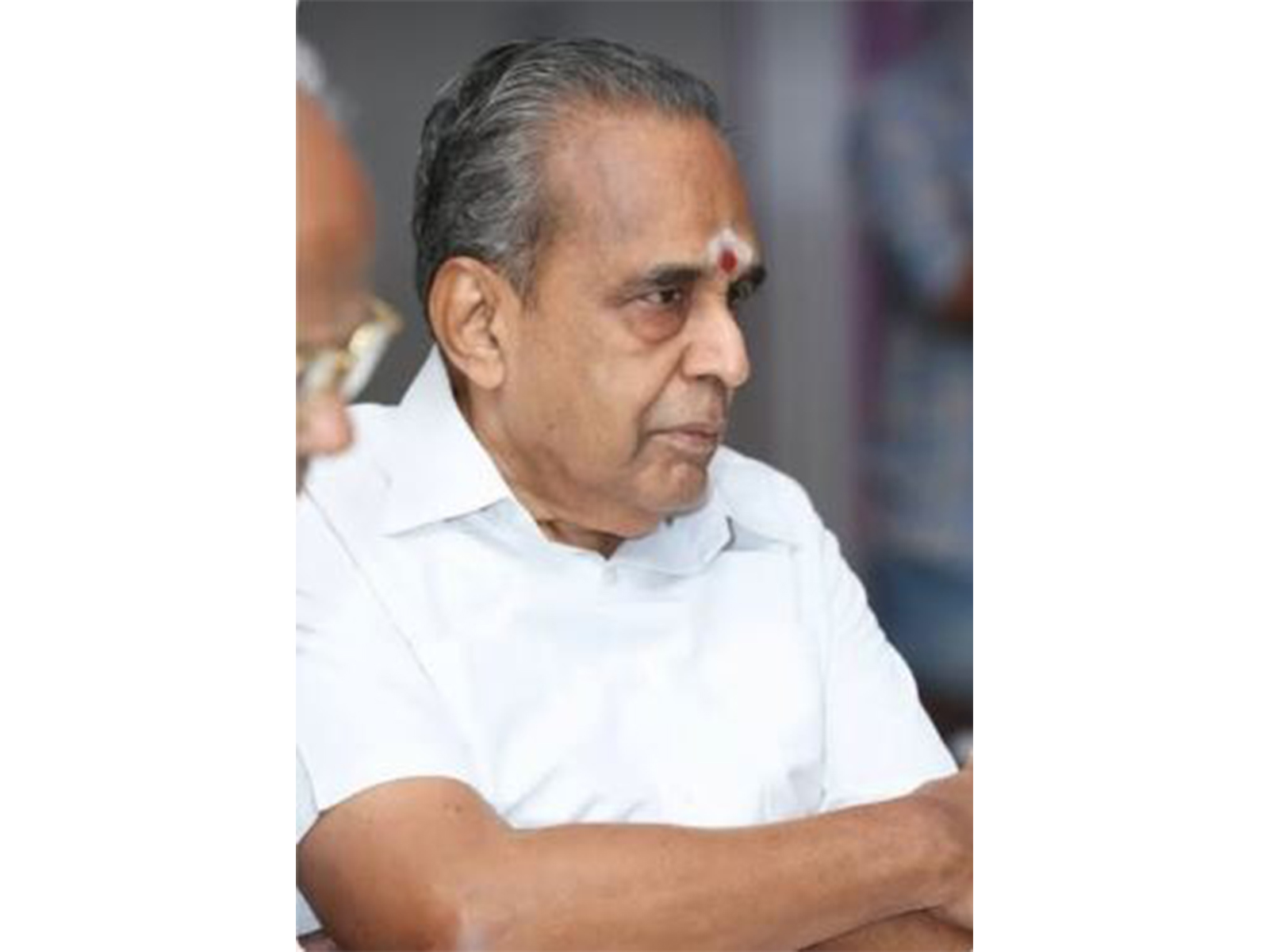 Late veteran producer  AVM Saravanan (Image source: Keerthy Suresh's Instagram)