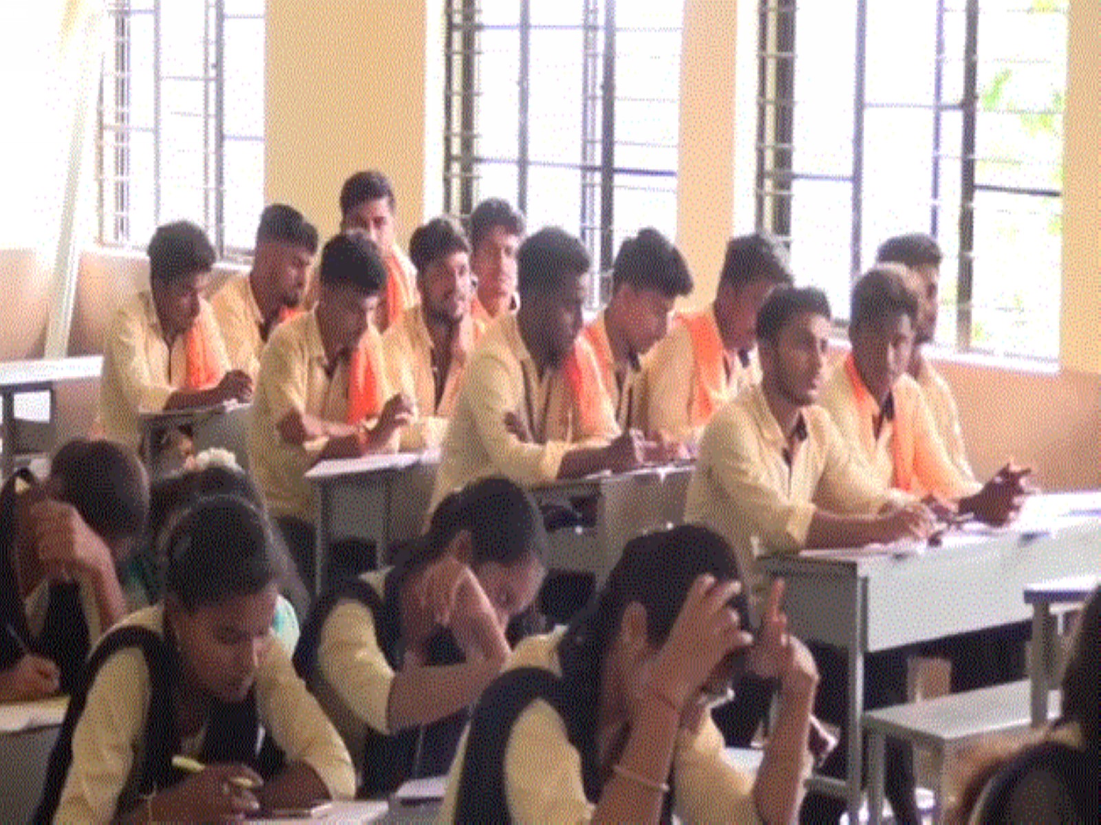 Visuals from CG Bellad Government First Grade College (Photo/ANI)