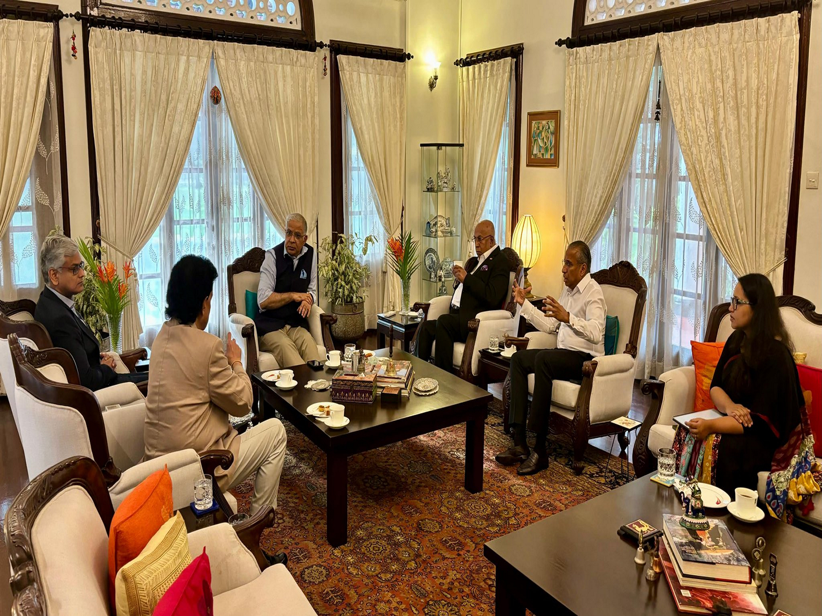 Indian High Commissioner to Sri Lanka meets corporate leaders on rebuilding efforts (Photo/X@IndiainSL) Indian High Commissioner to Sri Lanka meets corporate leaders on rebuilding efforts (Photo/X@IndiainSL)