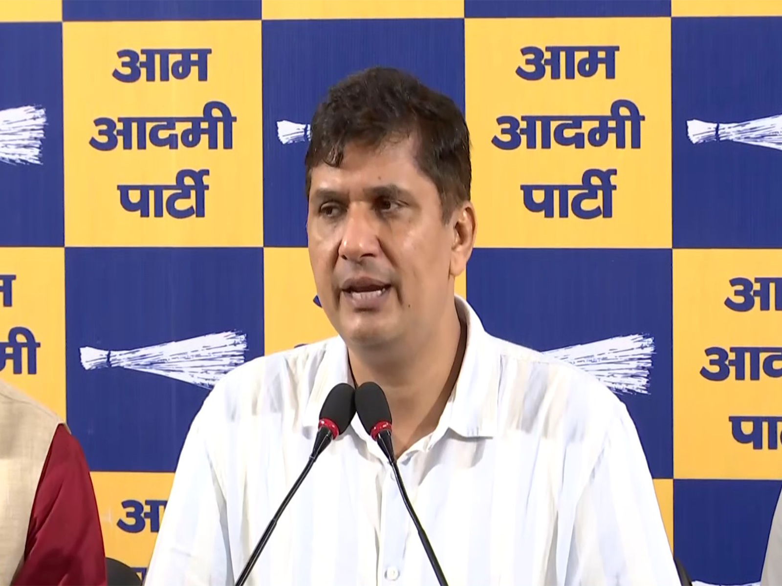 AAP Delhi President Saurabh Bhardwaj (File Photo/ANI)