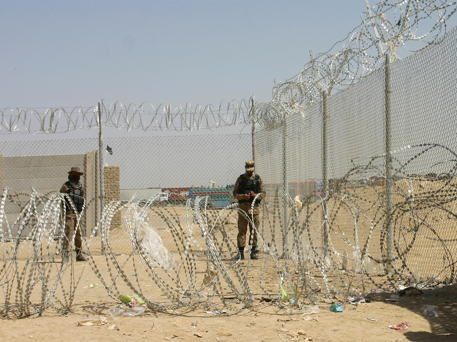 Army personnel stand guard during a temporary closure of the Friendship Gate crossing at the Pakistan–Afghanistan border in Chaman. (Photo/Reuters)