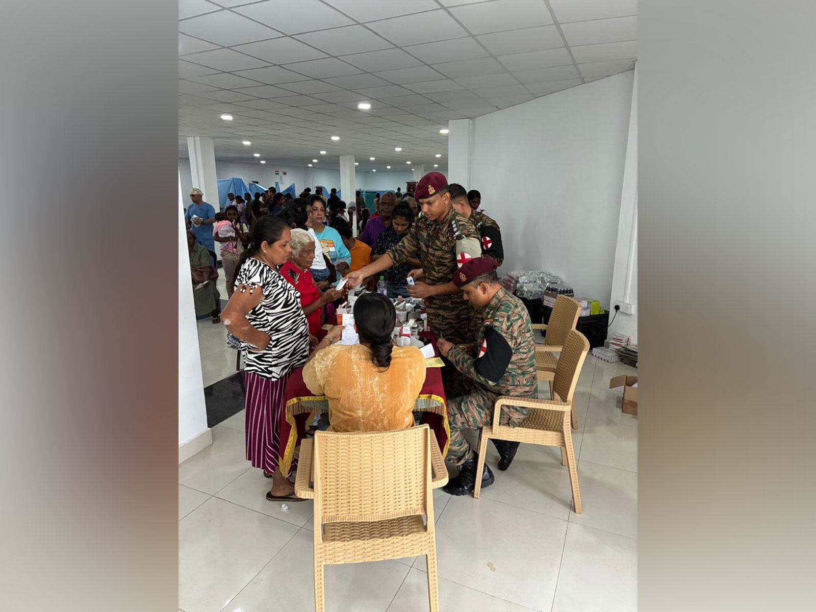 Indian teams provide relief to Sri Lanka (Image: X@IndiainSL) Indian teams provide relief to Sri Lanka (Image: X@IndiainSL)