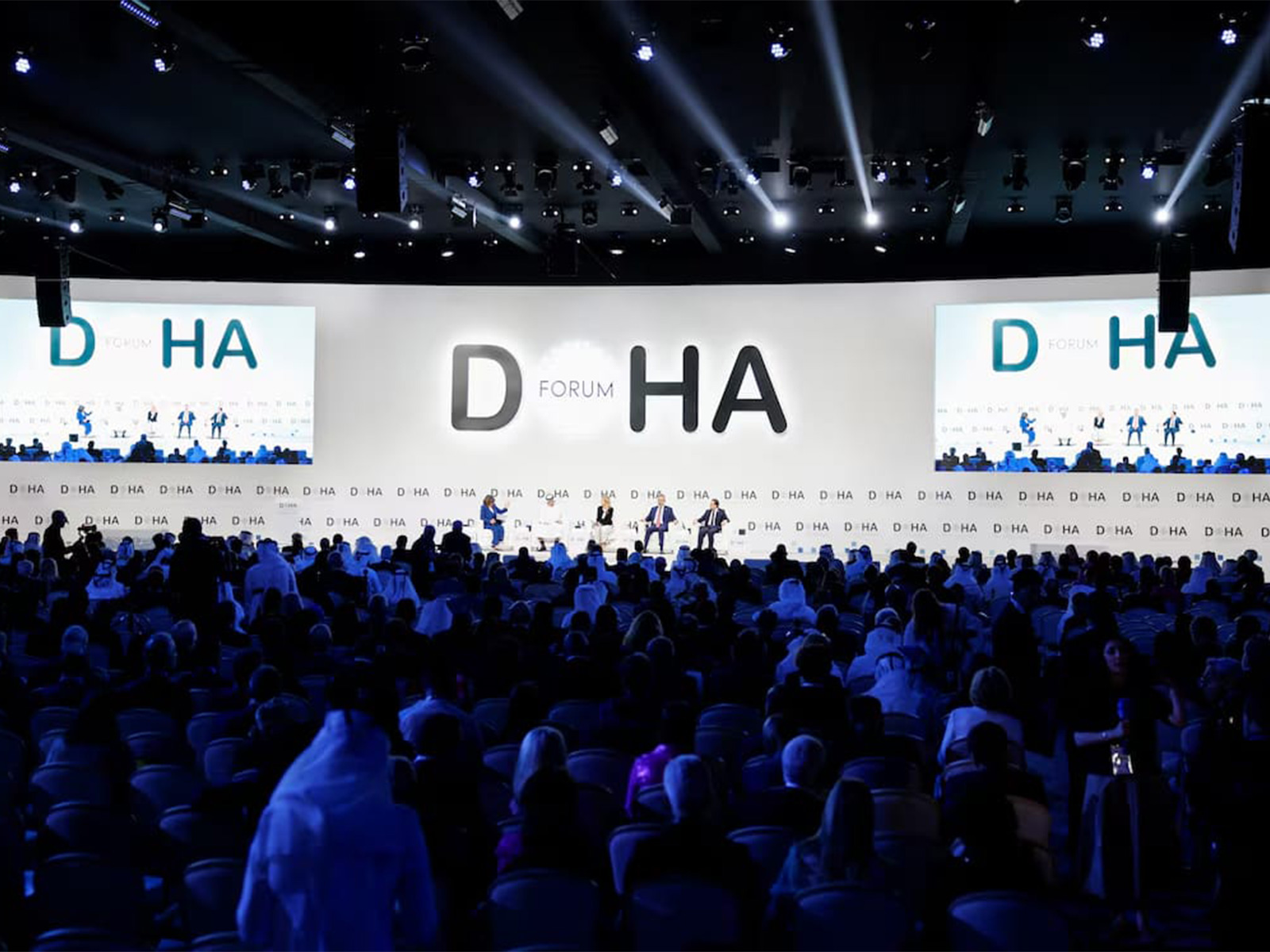 A general view of a panel session at the Doha Forum. (Photo/Reuters)