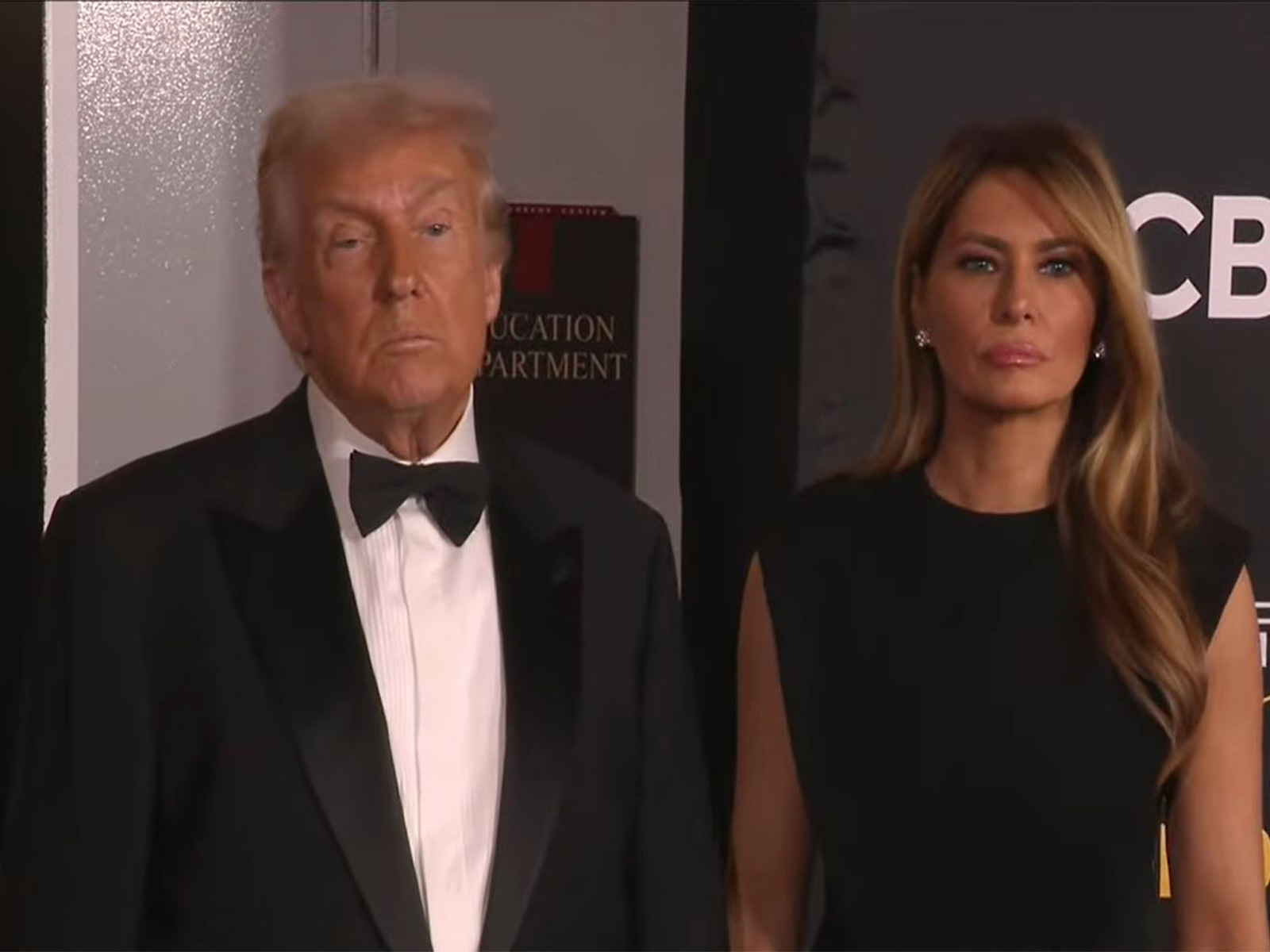 US President Donald Trump and the First Lady arrive on the red carpet at the Kennedy Center in Washington, DC. (Image Source: The White House/YouTube)