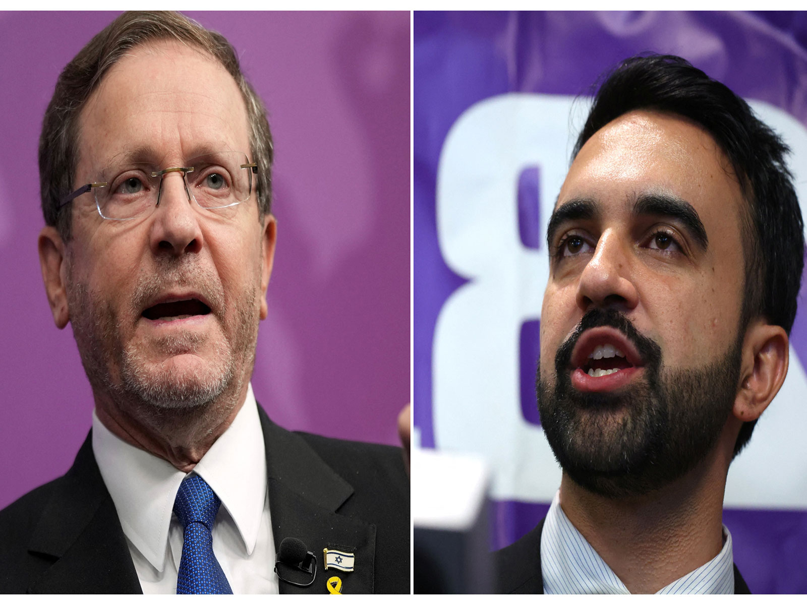 Israeli President Isaac Herzog (left) and NYC Mayor Zohran Mamdani (right) (Photos/ Reuters) Israeli President Isaac Herzog (left) and NYC Mayor Zohran Mamdani (right) (Photos/ Reuters)