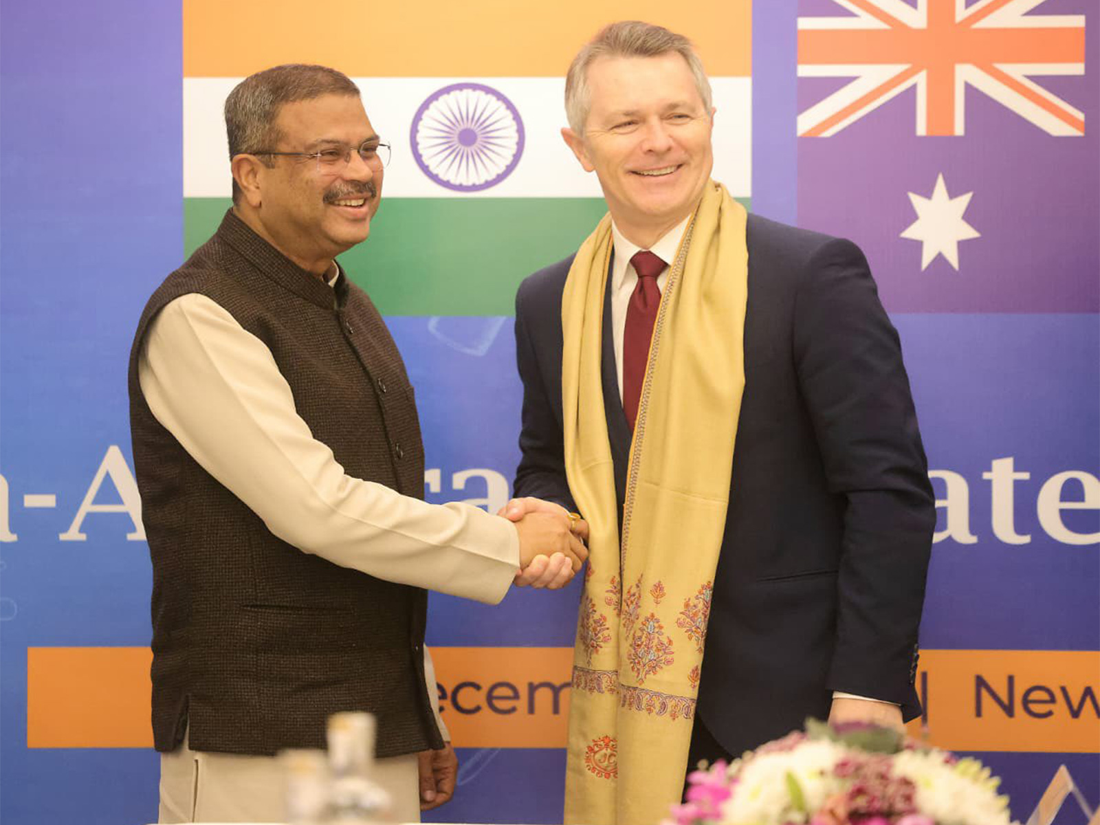 Minister of Education Dharmendra Pradhan with his Australian counterparts, Jason Clare (Photo:X/@dpradhanbjp) Minister of Education Dharmendra Pradhan with his Australian counterparts, Jason Clare (Photo:X/@dpradhanbjp)