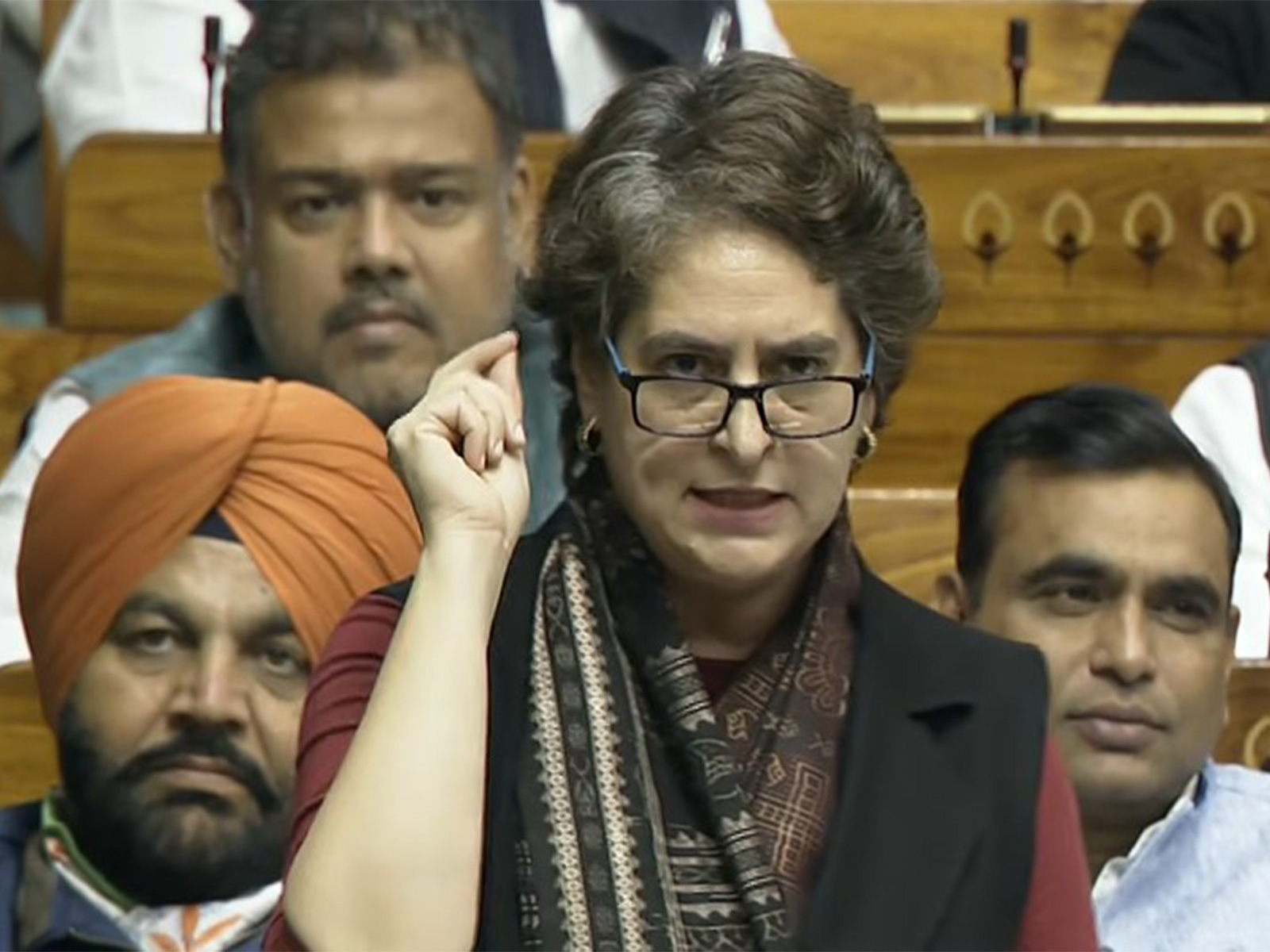  Congress Wayanad MP Priyanka Gandhi (Photo/ANI)