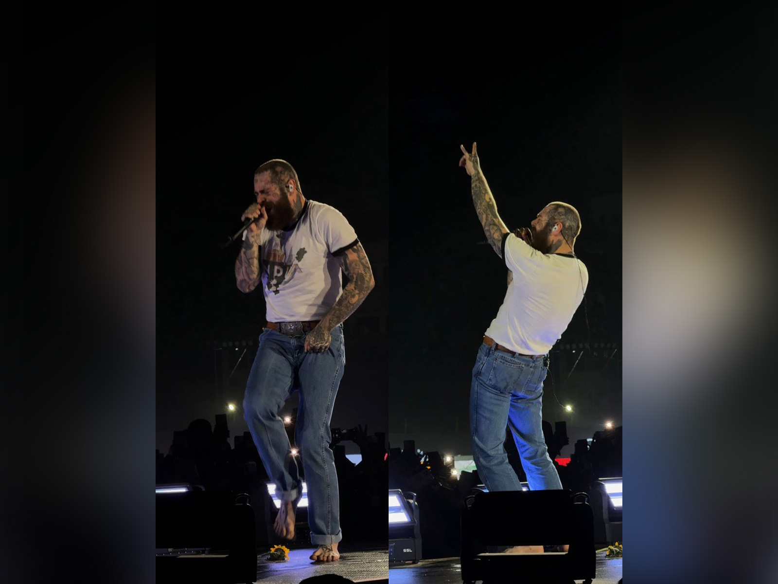 Post Malone at Guwahati concert (Press release) Post Malone at Guwahati concert (Press release)