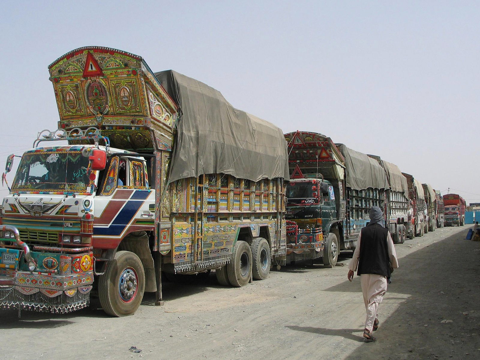 Trucks parked as drivers protest in Pakistan (File Photo/ Reuters) Trucks parked as drivers protest in Pakistan (File Photo/ Reuters)