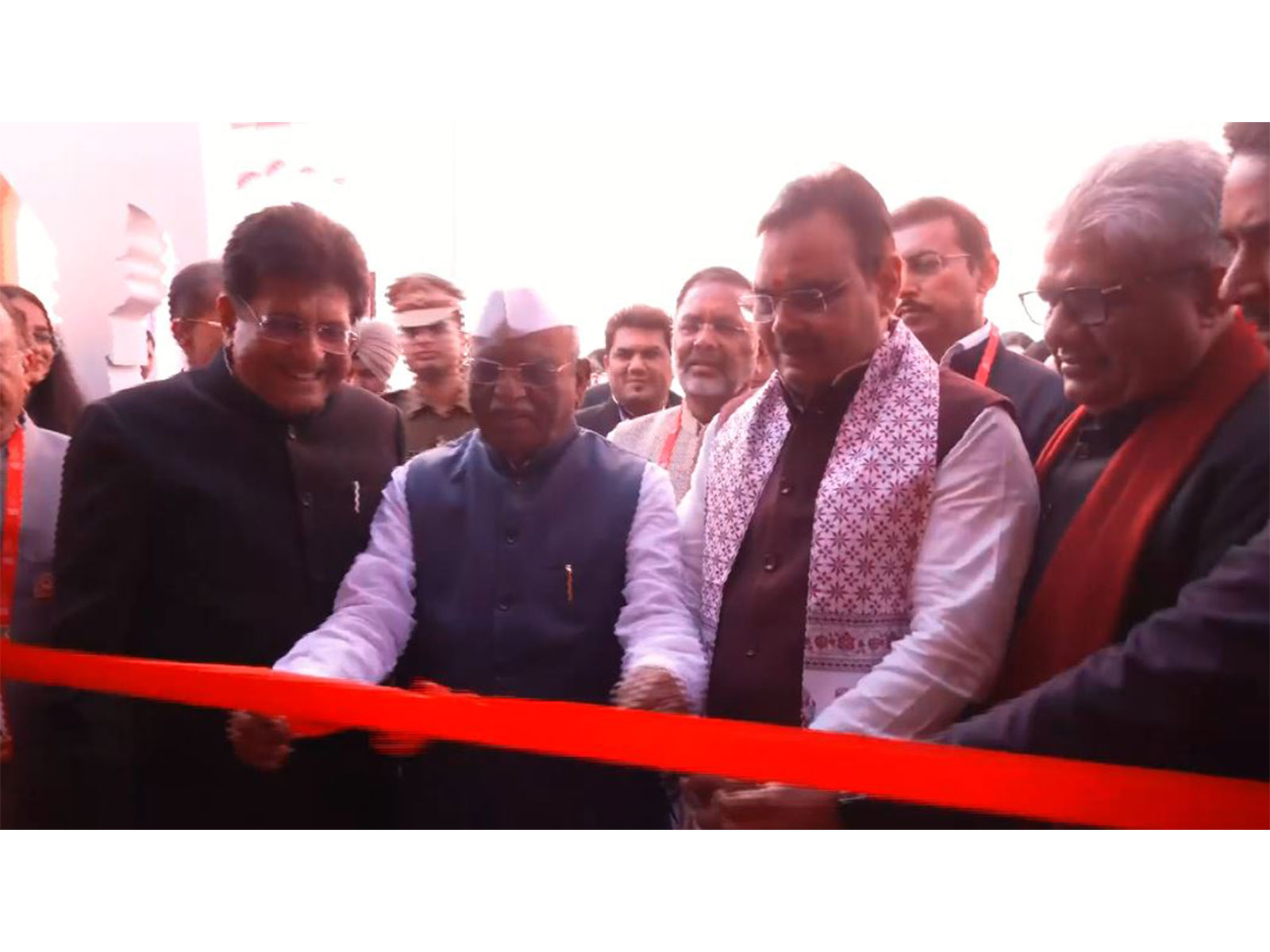 Rajasthan CM Bhajan Lal Sharma and Union Minister Piyush Goyal (Photo/ANI)