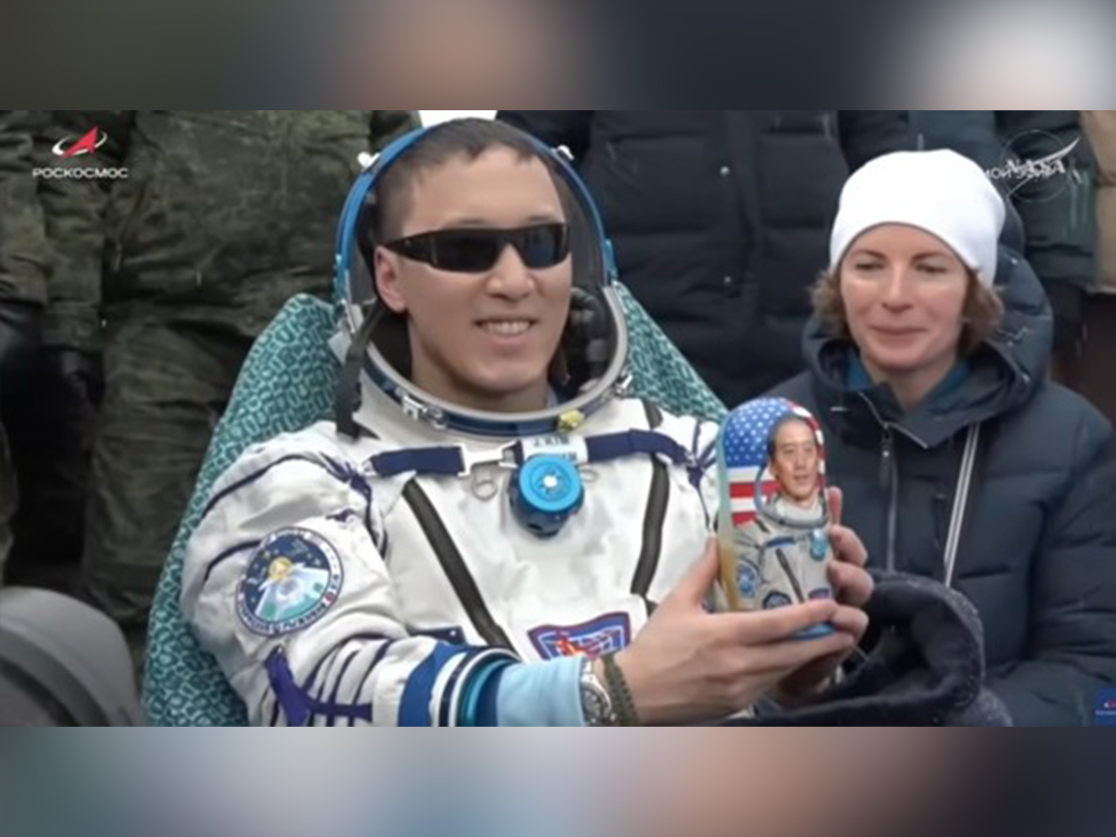NASA astronaut Jonny Kim shows off the Matroyshka (stacking) doll he received upon his return to Earth (Photo/NASA) NASA astronaut Jonny Kim shows off the Matroyshka (stacking) doll he received upon his return to Earth (Photo/NASA)