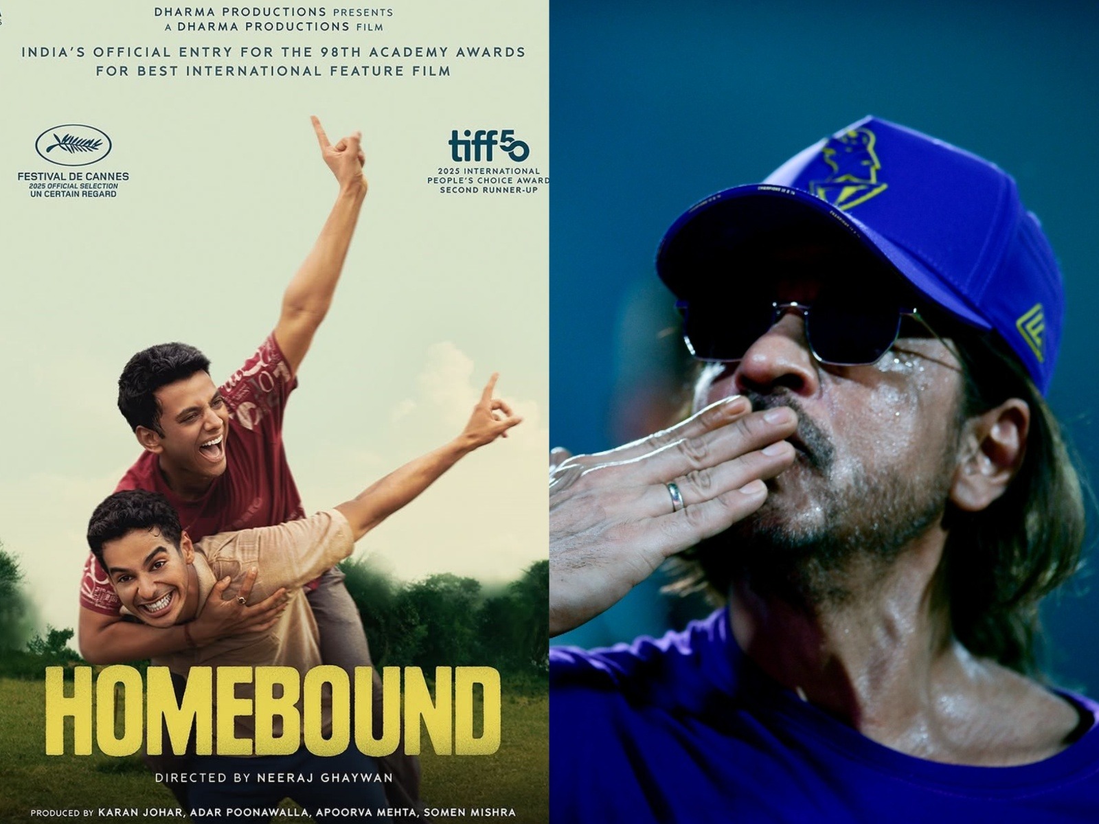 Homebound (Photo/Instagram@netflix_in ) and Shah Rukh Khan (Photo/ANI) Homebound (Photo/Instagram@netflix_in ) and Shah Rukh Khan (Photo/ANI)