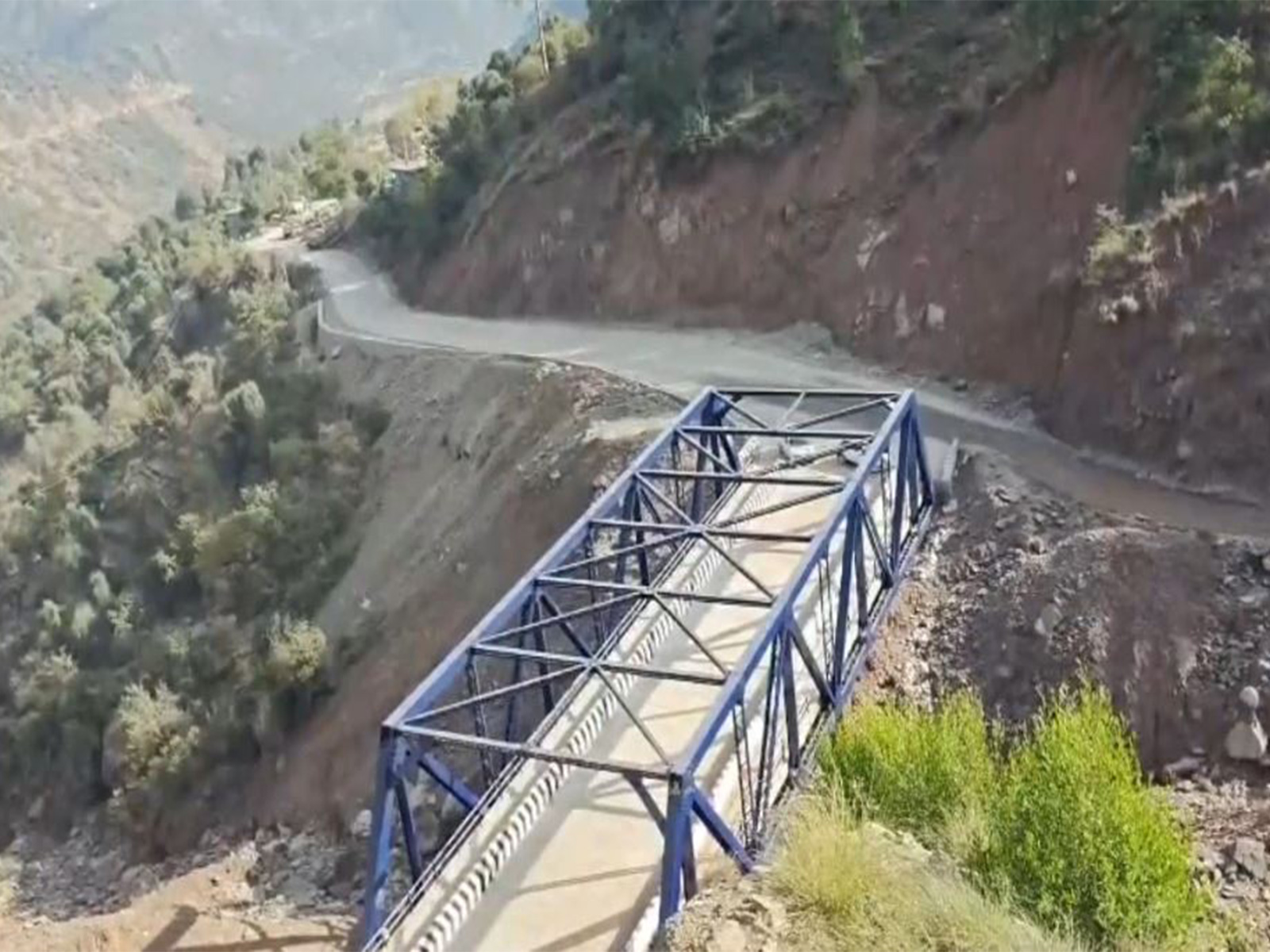 Steel Super Structure bridge over the Chhapar Nallah (Photo/ANI)